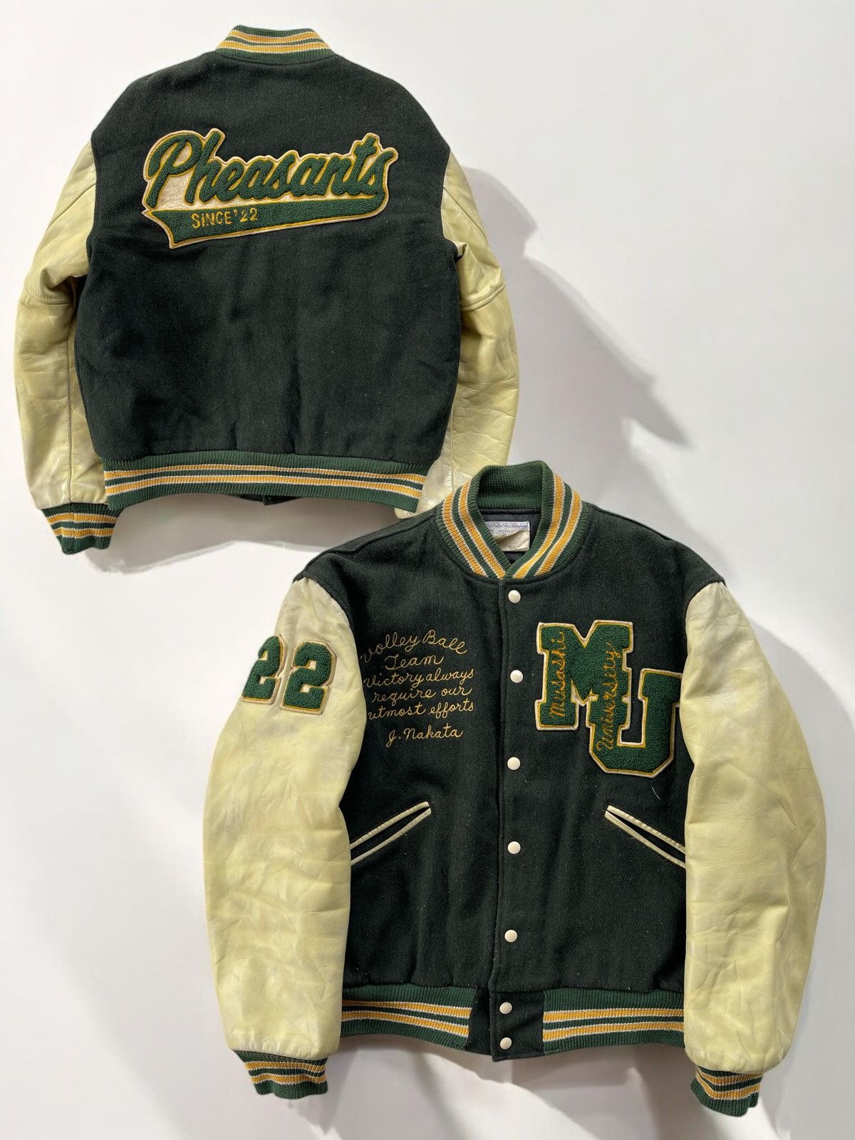 Hysteric Glamour 🔥RARE🔥VINTAGE 80s BUTWIN USA LEATHER SLEEVE VARSITY JACKET Size US L / EU 52-54 / 3 - 2 Thumbnail