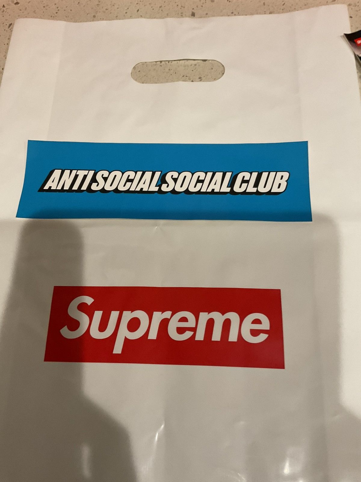 Anti Social Social Club Anti Social Social Club Box Logo Sticker Blue Size ONE SIZE - 2 Thumbnail