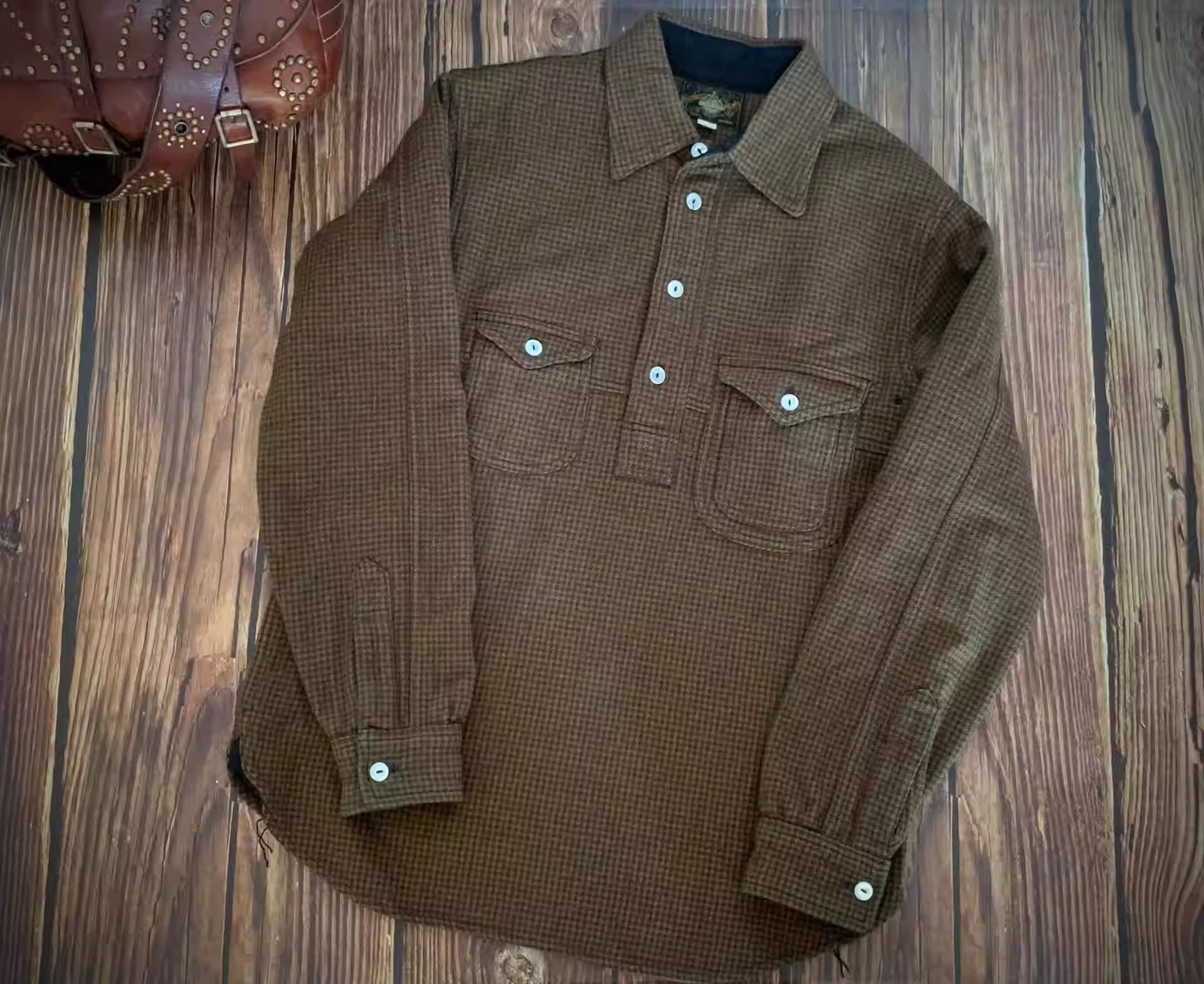 image of Freewheelers Kilim Shirt in Brown, Men's (Size Large)