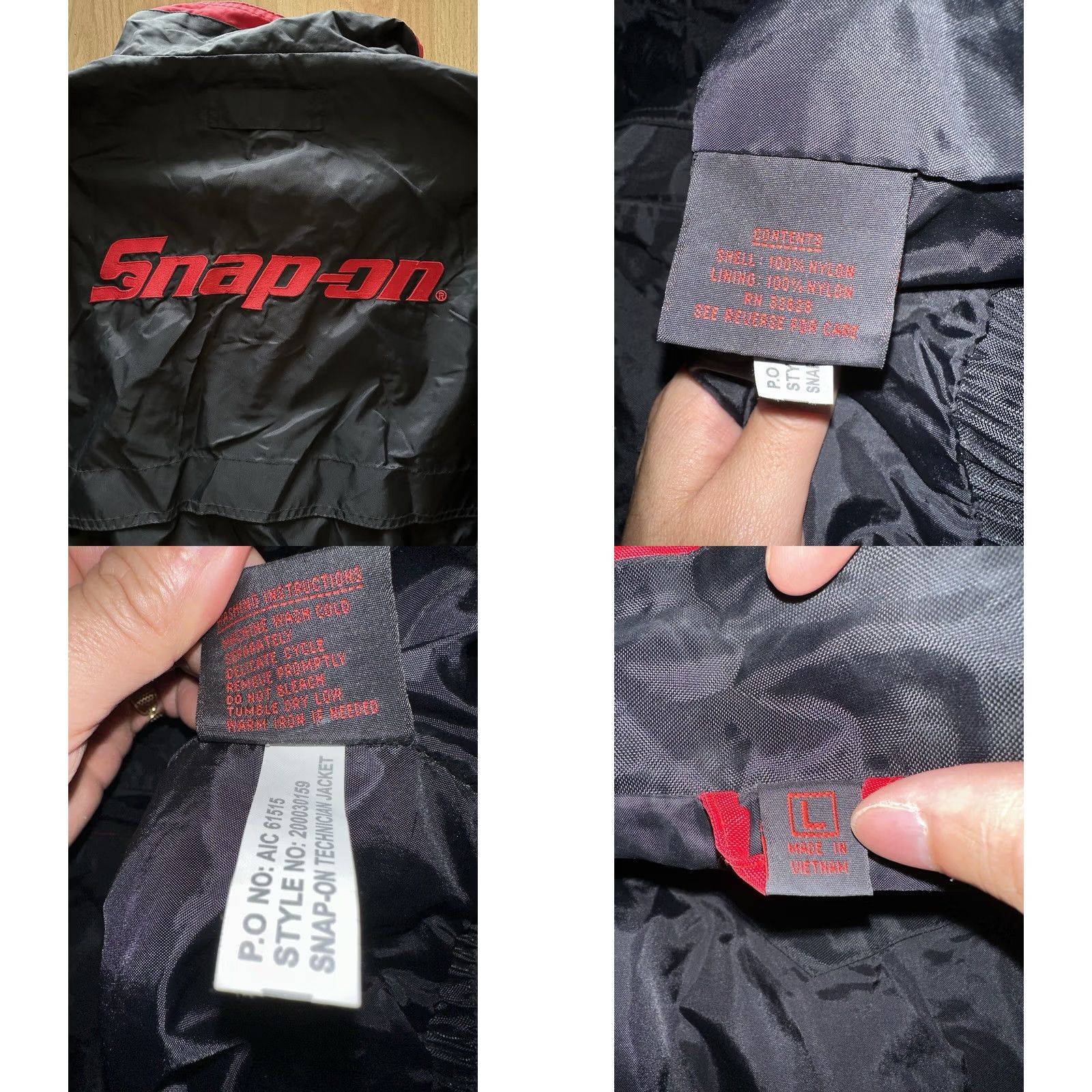 Vintage VINTAGE Snap-on Jacket Mens L Black Bomber 90s Workwear Logo US 80s 90s Cartoon Motorcycle Sports USA Mens Size US L / EU 52-54 / 3 - 8 Thumbnail