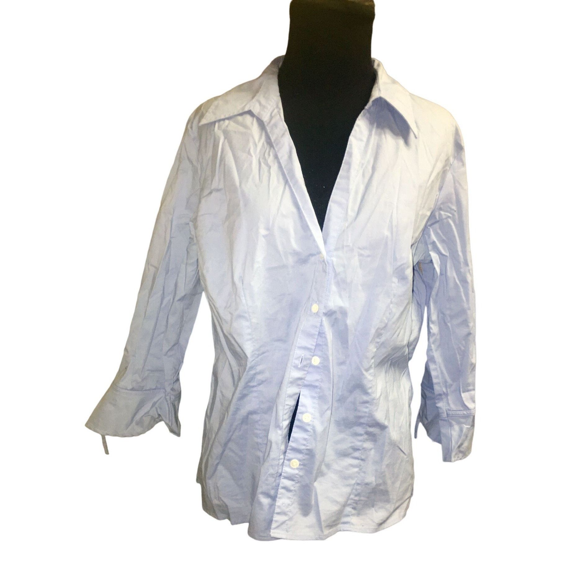 Old Navy Womens Old Navy Size Large Baby Blue Collared Button Down Dr Size L / US 10 / IT 46 - 1 Thumbnail