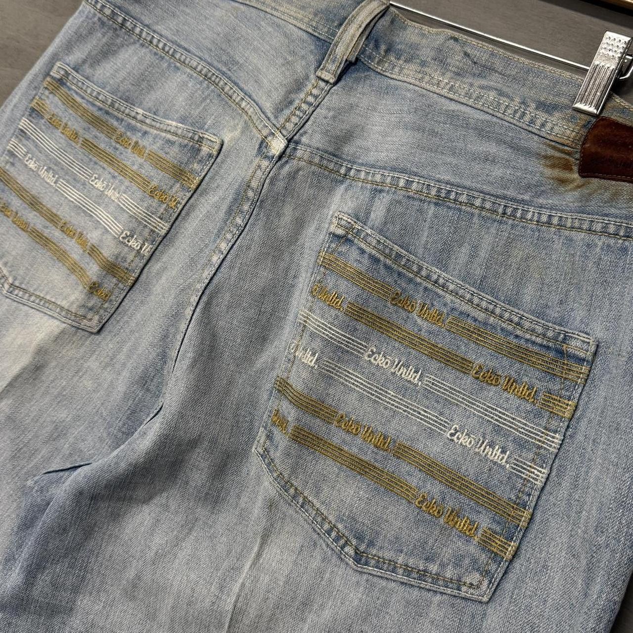 Ecko Unltd. Y2K Ecko Unltd. Embroidered Crazy Baggy Embroidered Jorts 38 Size US 38 / EU 54 - 2 Thumbnail