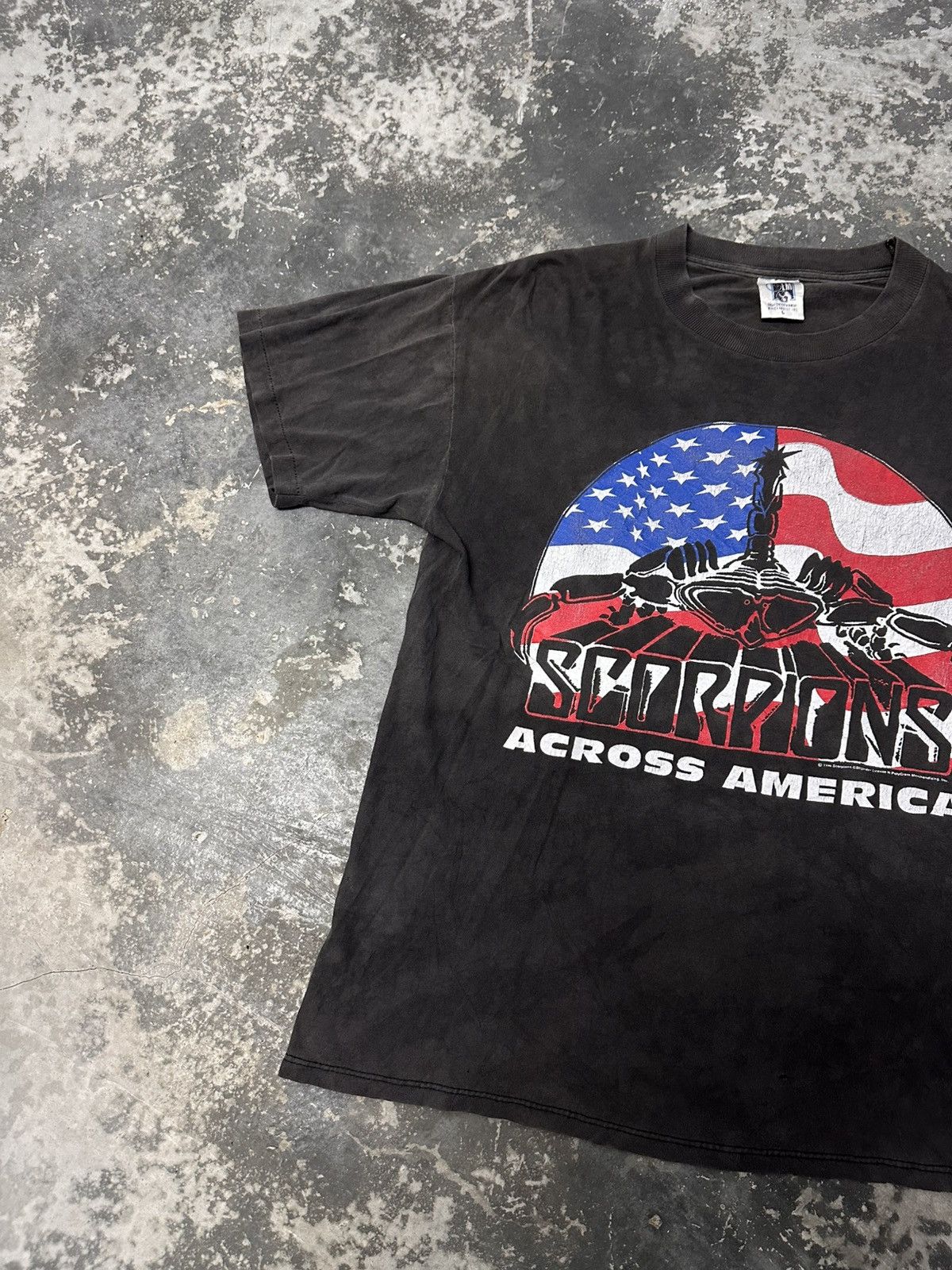Band Tees × Vintage Vintage 90s Scorpion Pure Instinct Tour 1996 Across America Size US L / EU 52-54 / 3 - 2 Thumbnail