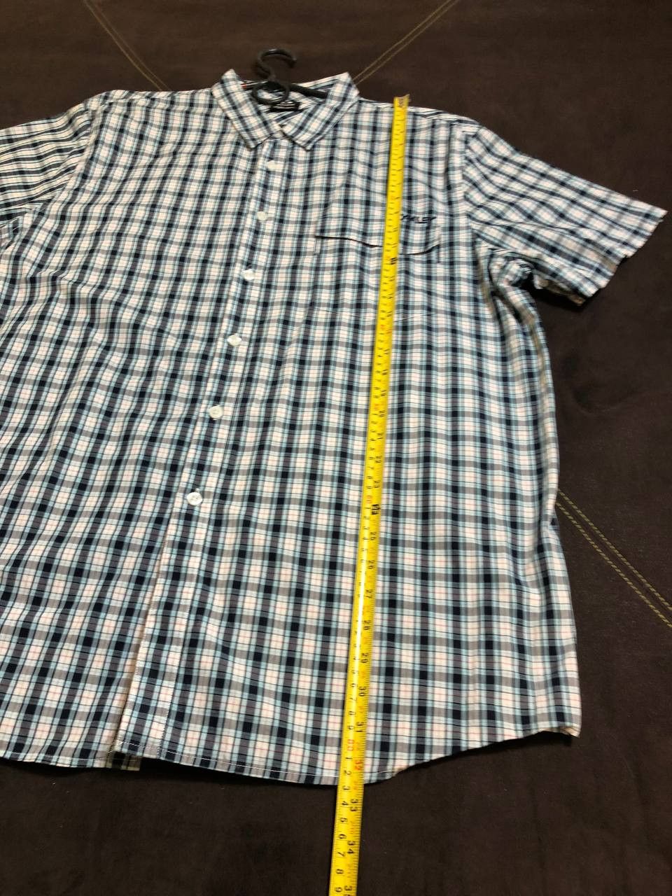 Oakley Oakley Plaid Cotton Regular Fit Short Sleeve Button Shirt Size US XXL / EU 58 / 5 - 4 Thumbnail