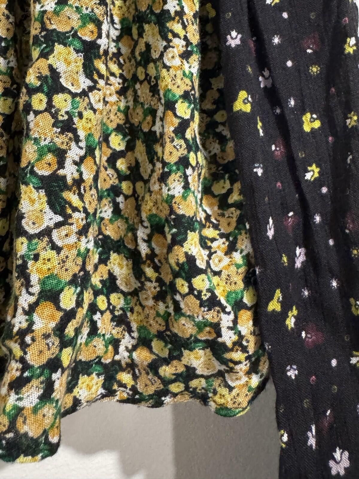 Zara Zara Trafaluc Floral Bohemian Cropped Cottage CoreTop Blouse Size L / US 10 / IT 46 - 9 Thumbnail