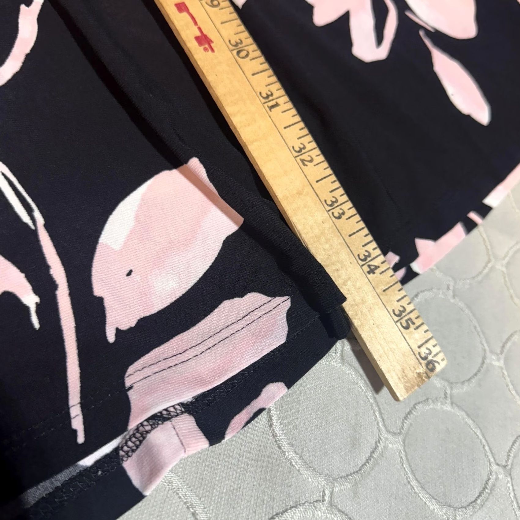 Ralph Lauren Lauren Ralph Lauren Dress Womens 12 Floral Sleeveless A-Line Midi Black Pink Sleeveless Pattern Floral 95% Polyester 5% Elastane Women's Midi Dress Size XL / US 12-14 / IT 48-50 - 6 Thumbnail
