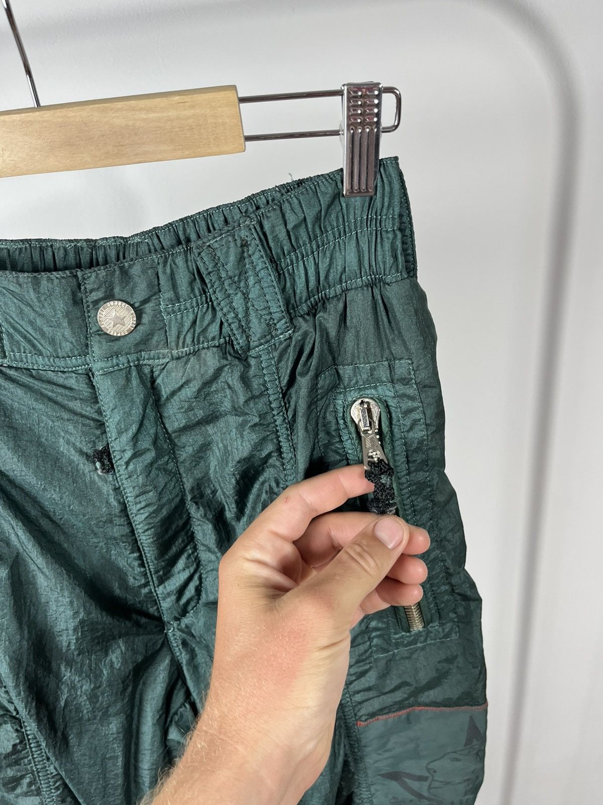 Vintage Vintage Ski Sunset Wear green nylon ski pants 50 Austria Size US 34 / EU 50 - 5 Thumbnail