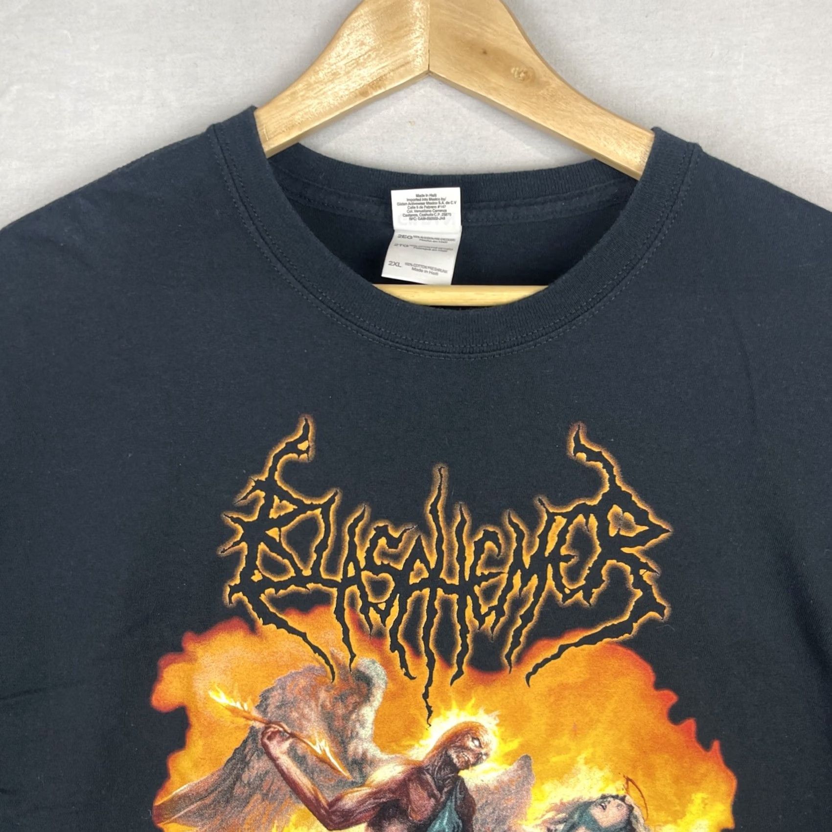 Gildan Blasphemer Shirt Mens 2XL Devouring Deception Five Psalms Celebrating The Death Size US XXL / EU 58 / 5 - 5 Thumbnail