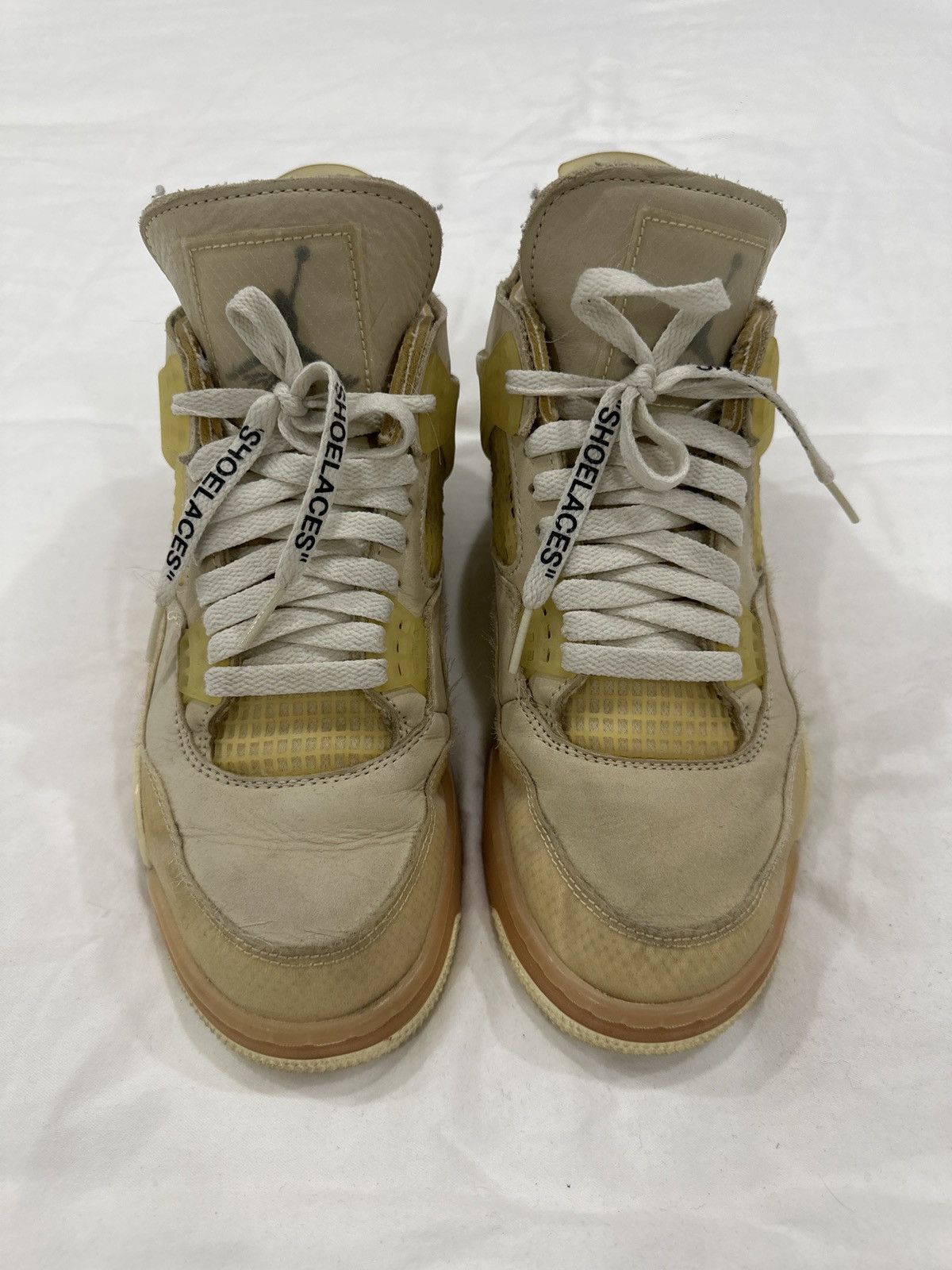 Jordan Brand × Off-White Off White x Air Jordan 4 Retro SP ‘Sail’ Size US 9.5 / EU 42-43 - 4 Thumbnail