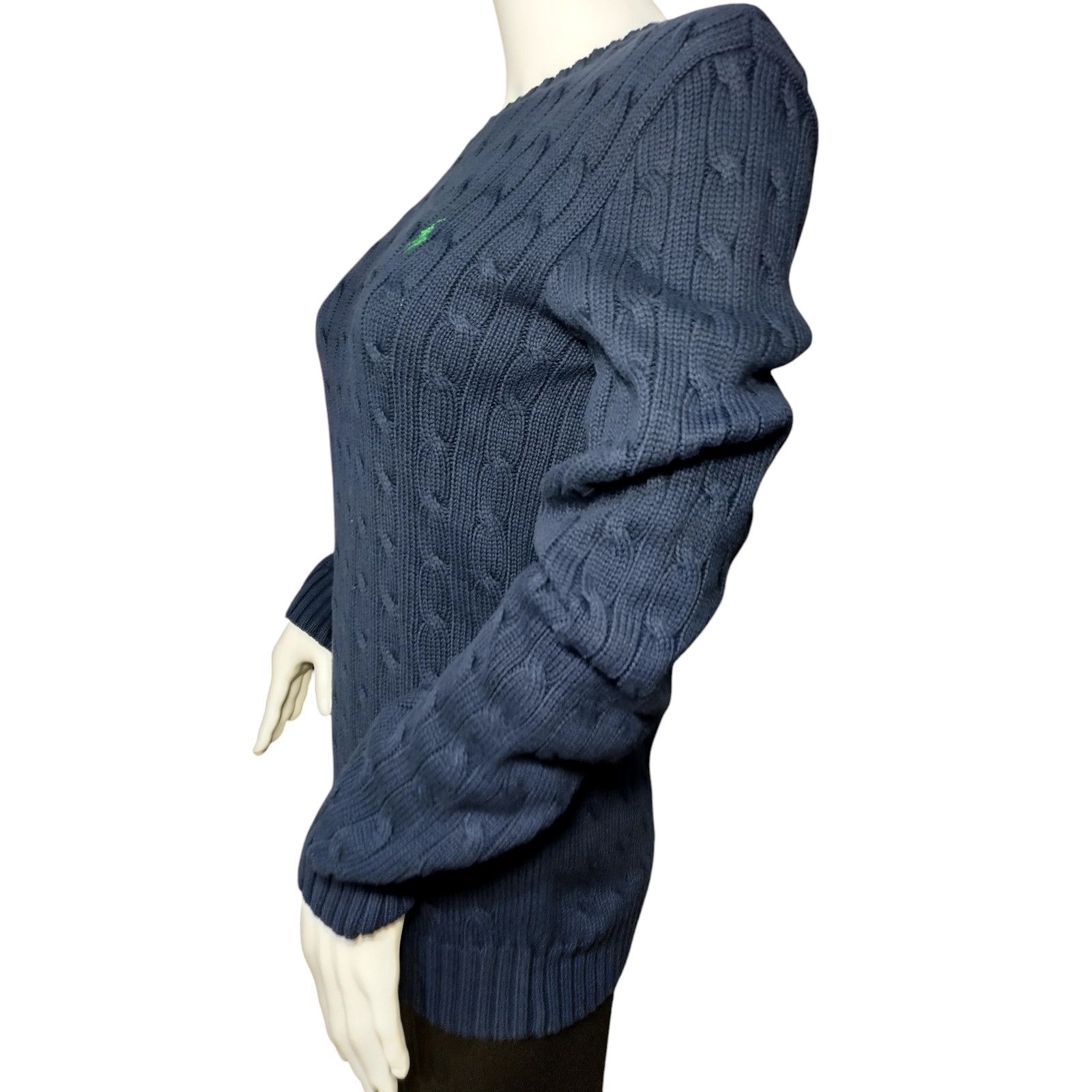 Ralph Lauren Ralph Lauren Sweater Women's Sz Lg Navy Blue Long Sleeve Size L / US 10 / IT 46 - 5 Thumbnail