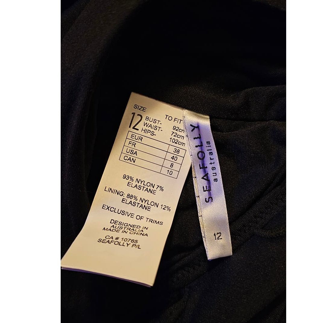 Anthropologie New Seafolly Spliced One-Shoulder Swimsuit $168 US 8 Size M / US 6-8 / IT 42-44 - 7 Thumbnail
