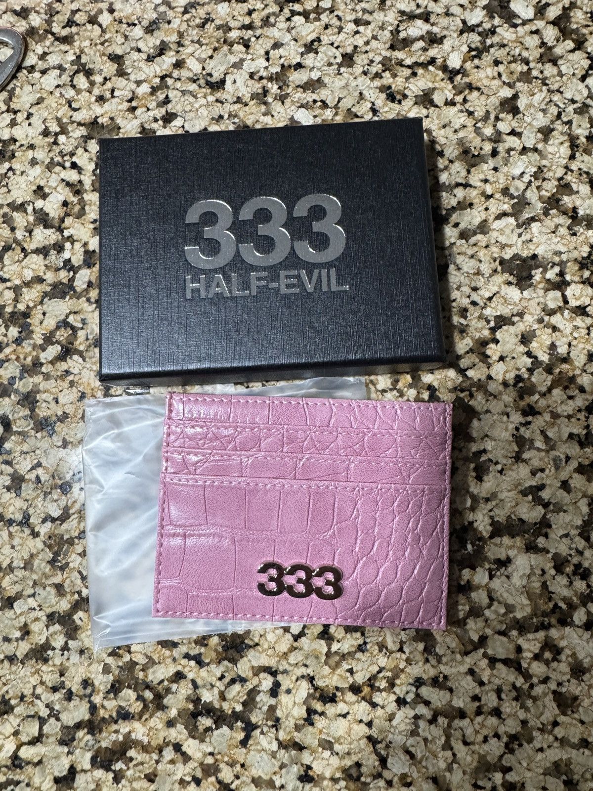 Half Evil RARE HALF EVIL PINK CROCODILE CARDHOLDER ❤️✅ SHIPS ASAP Size ONE SIZE - 1 Thumbnail