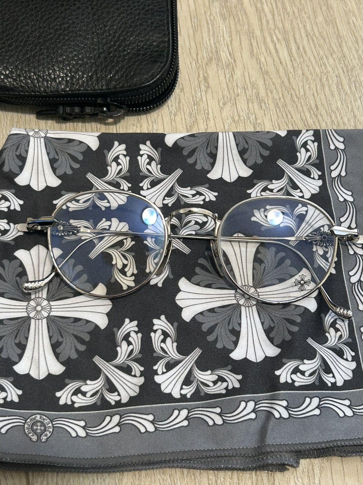 Chrome Hearts Chrome Hearts Vagidictorian III Silver Circle Glasses Size ONE SIZE - 1 Thumbnail