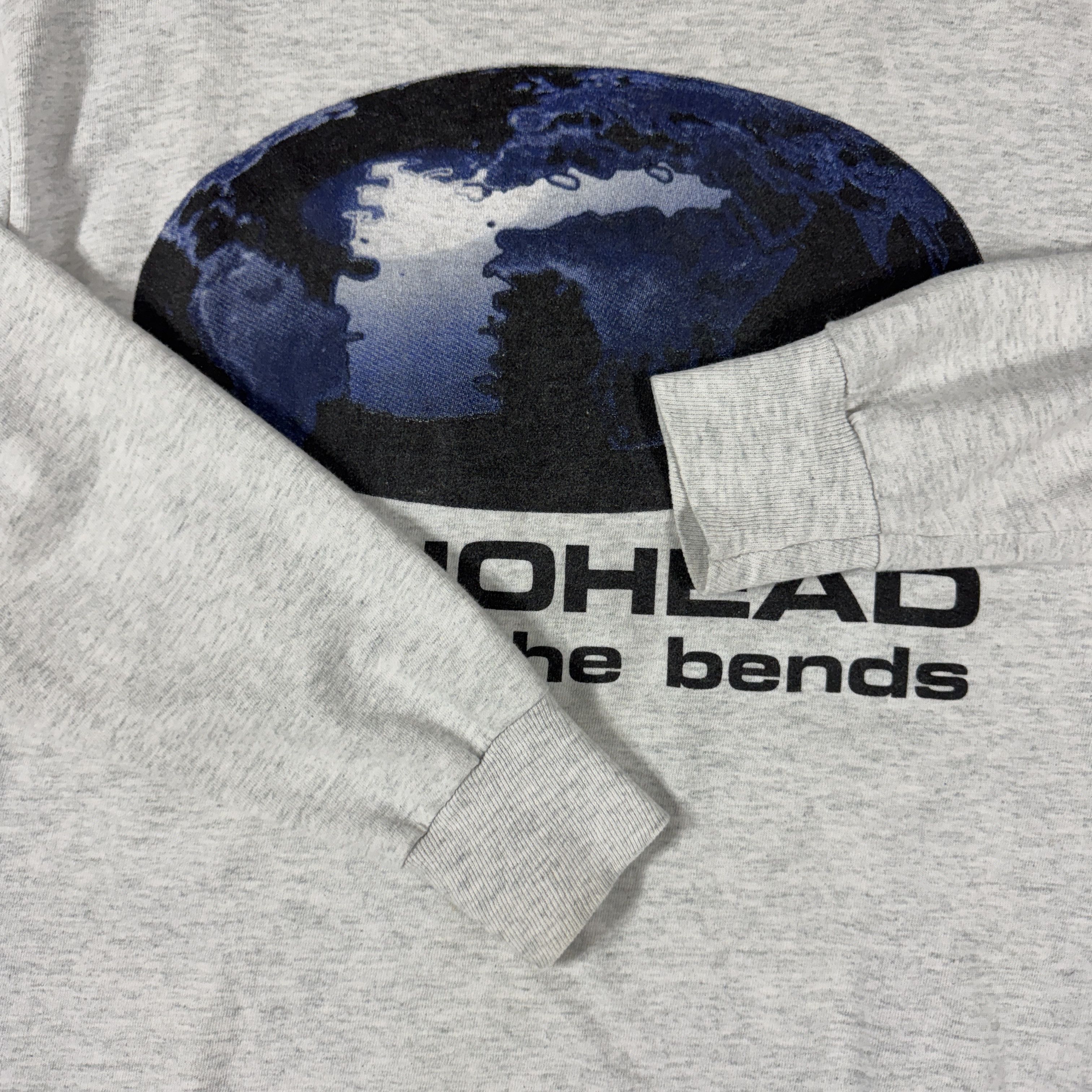 Vintage Vintage 90s Radiohead The Bends Longsleeve Size US L / EU 52-54 / 3 - 7 Thumbnail