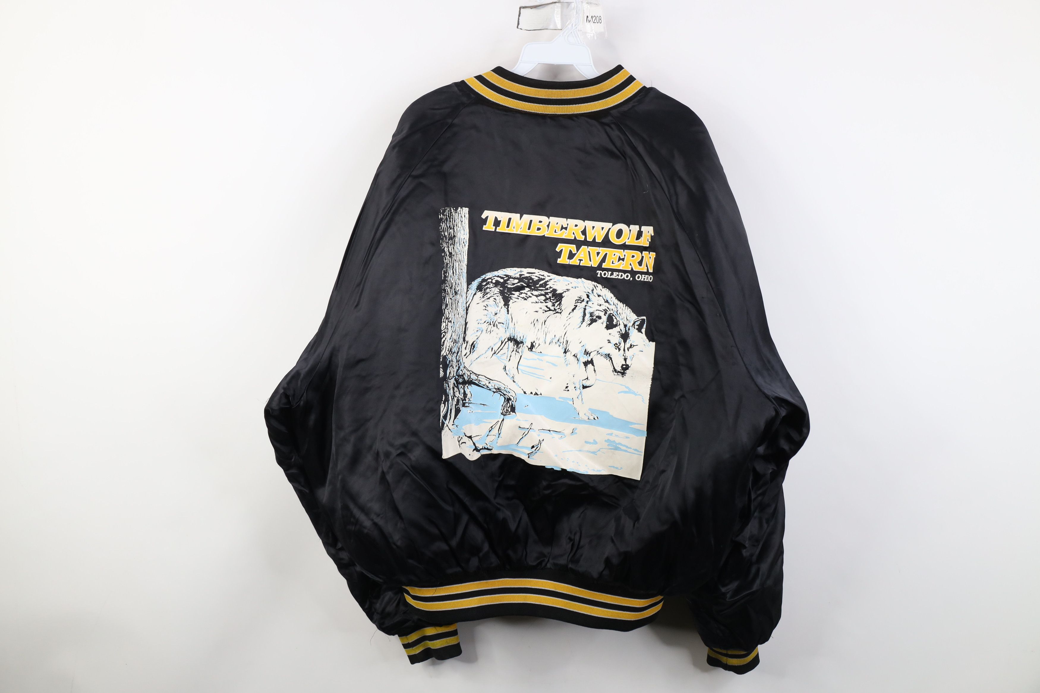 Vintage Vintage 80s Tavern Toledo Ohio Wolf Satin Bomber Jacket USA Size US XXL / EU 58 / 5 - 1 Thumbnail