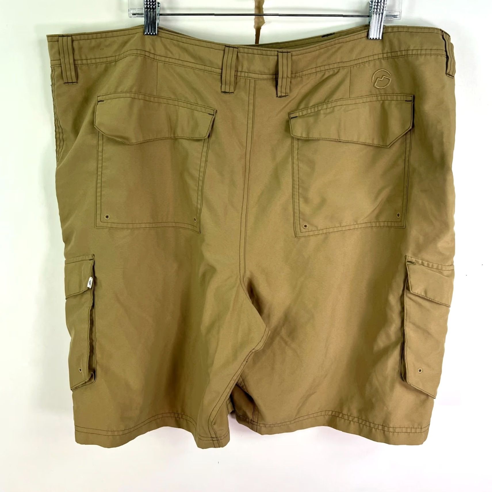 Vintage Magellan Magellan Outdoors Cargo Shorts Mens 42 Tan Lightweight Light Weight Breathable High Rise Cargo Pocket Polyester Short Size US 42 / EU 58 - 6 Thumbnail
