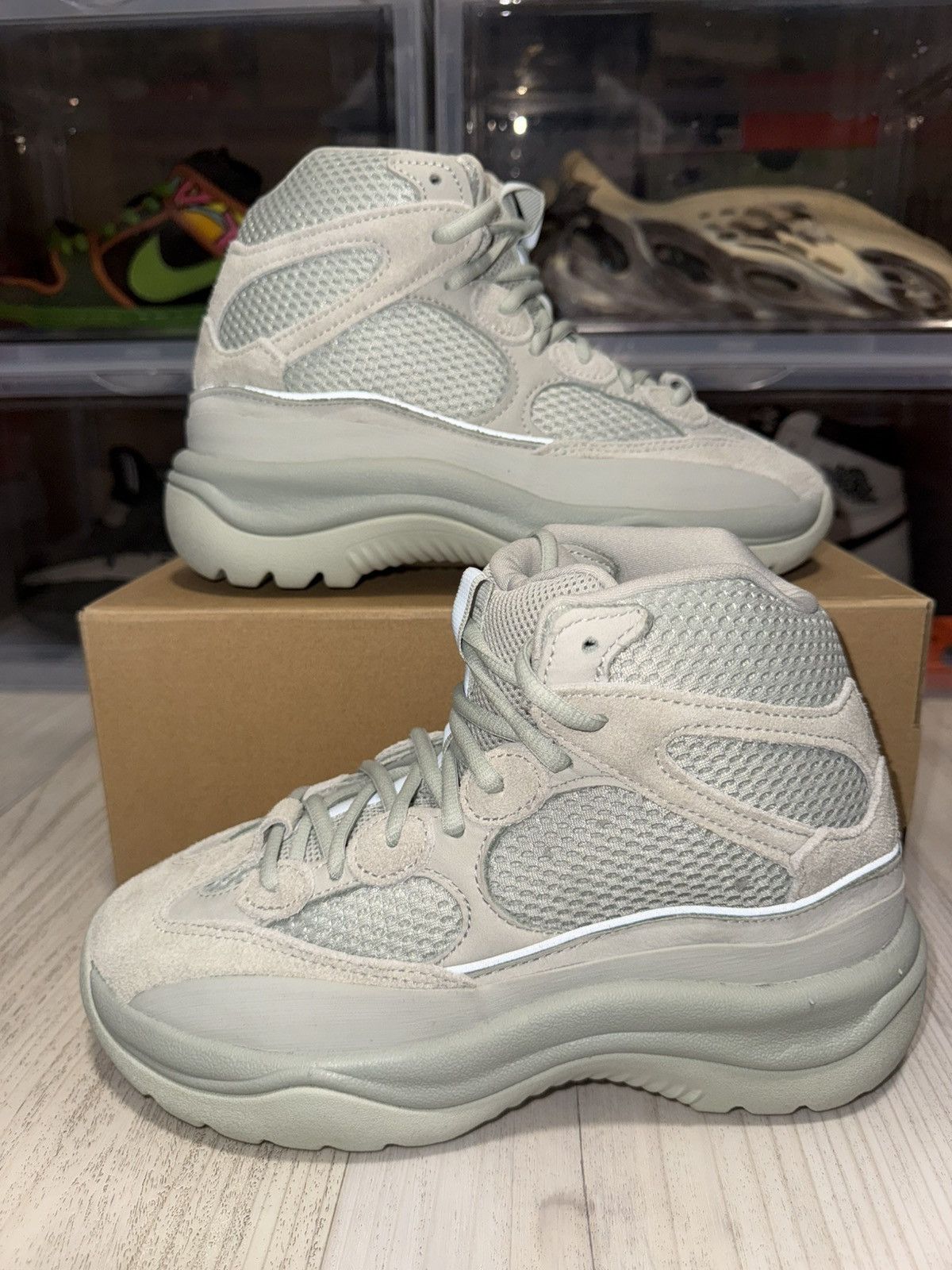 Adidas × Kanye West Adidas Yeezy Desert Boot Salt Size US 5.5 / EU 38 - 2 Thumbnail