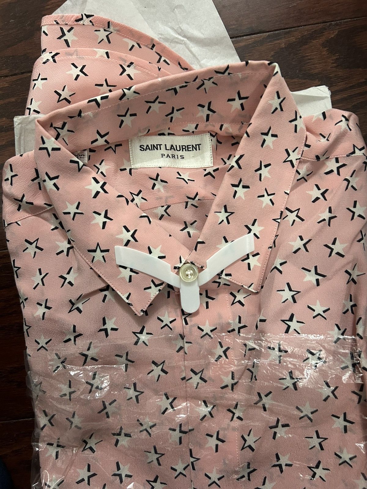 Saint Laurent Paris Saint Laurent Paris Pink Stars Size US XS / EU 42 / 0 - 3 Thumbnail