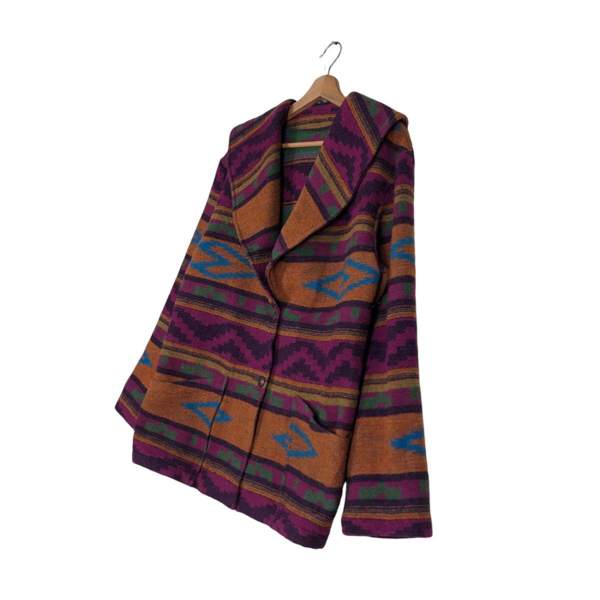 Japanese Brand 📌Native Navajo Aztec Design Chimayo Pull Over Jacket Ranch Size US S / EU 44-46 / 1 - 3 Thumbnail