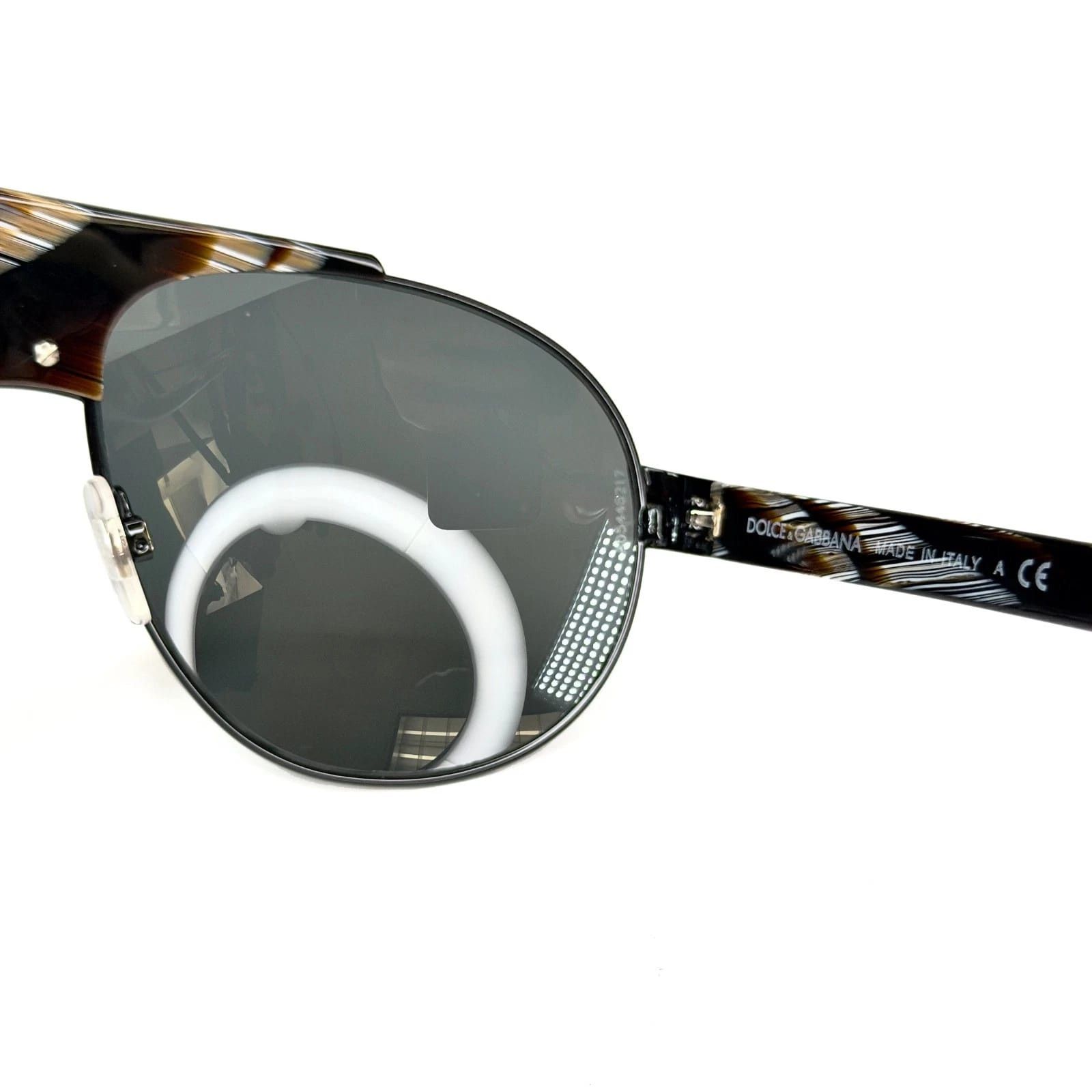 Dolce & Gabbana DOLCE & GABBANA DG2056 Black Horn Aviator Sunglasses 2056 Size ONE SIZE - 3 Thumbnail