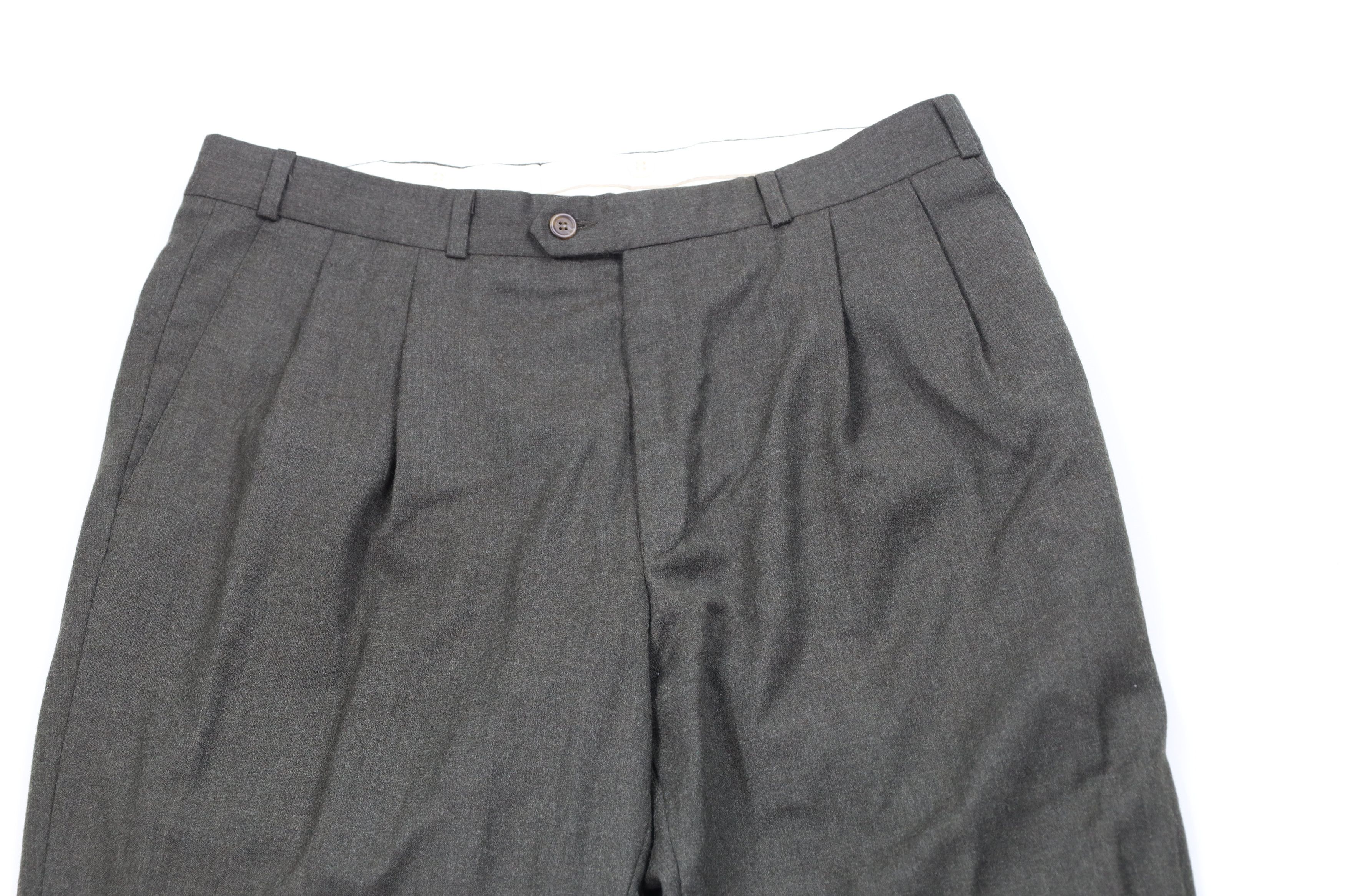Ralph Lauren Vintage 90s Chaps Ralph Lauren Wide Leg Chino Pants Green Size US 34 / EU 50 - 2 Thumbnail