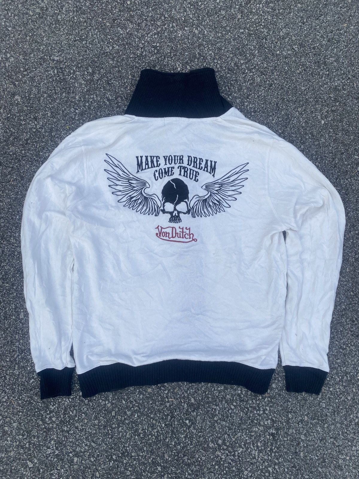 Japanese Brand Vintage Von Dutch Skull & Wings Punk Design Size US XL / EU 56 / 4 - 1 Thumbnail