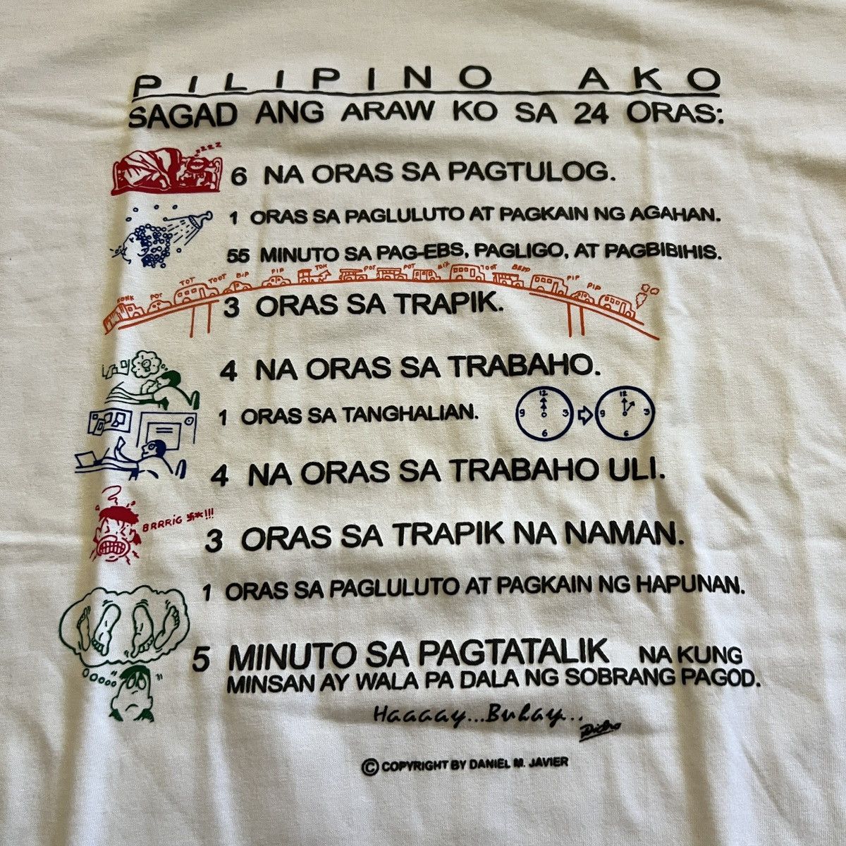 Vintage Vintage Pilipino Ako Daniel Javier Funny Comedy shirt Size US XL / EU 56 / 4 - 2 Thumbnail