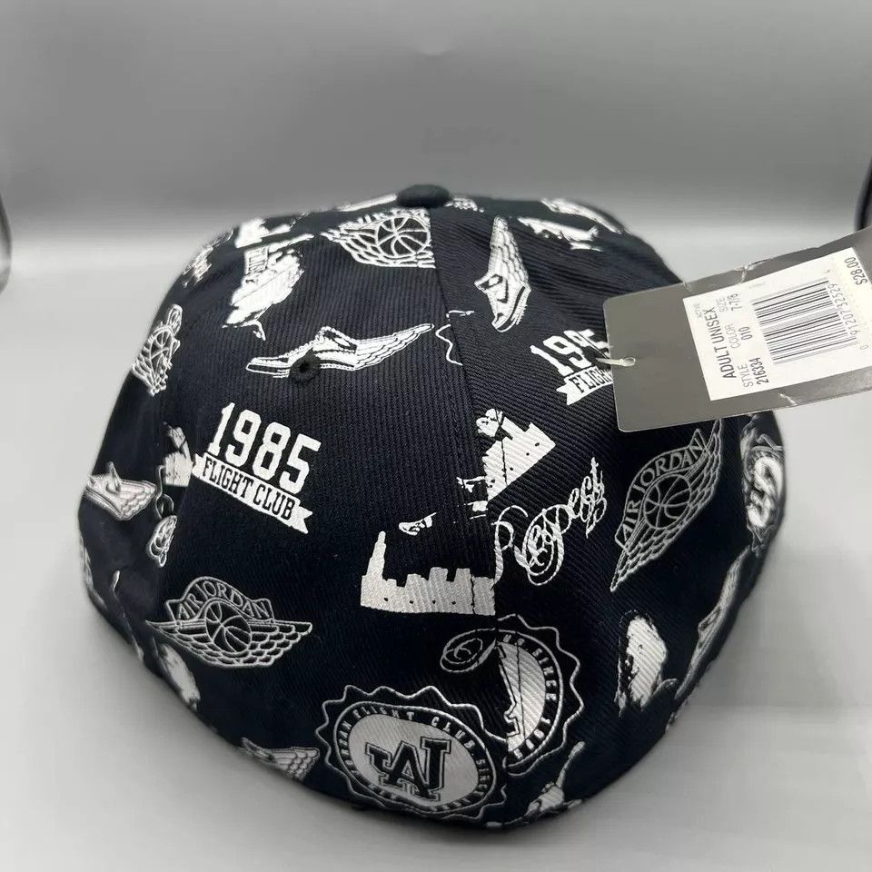 Jordan Brand Air Jordan Flight Hat Men 7 7/8 All Over Print Fitted Cap Size ONE SIZE - 4 Thumbnail