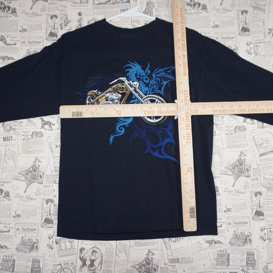 Vintage Large - Vintage / Y2K long sleeve tribal dragon motorcycle Size US L / EU 52-54 / 3 - 4 Thumbnail