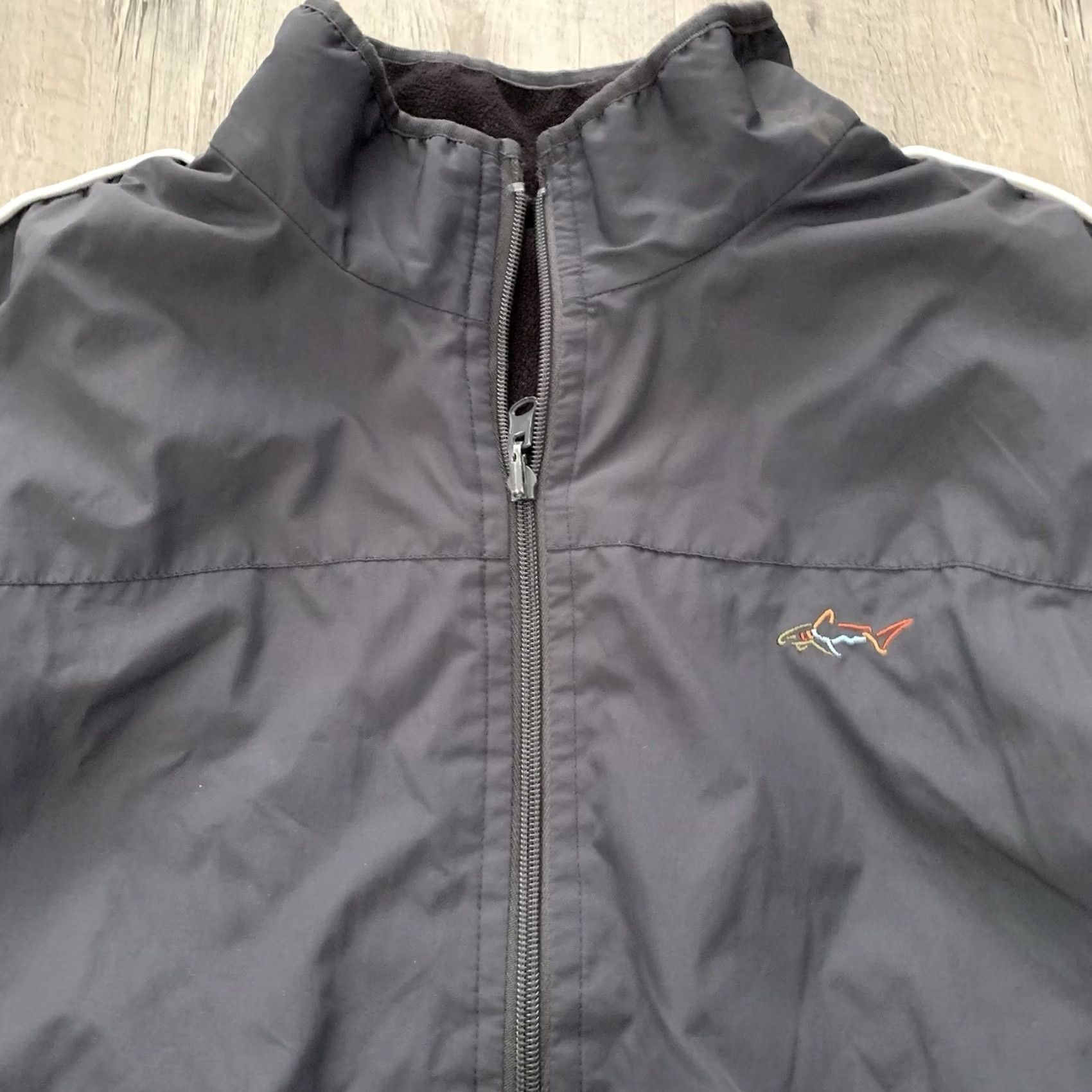 Vintage Greg Norman Shark Tasso Elba Windbreaker Vest Mens XL Gray Fleece Lined Golf Full Zip Size US XL / EU 56 / 4 - 3 Thumbnail