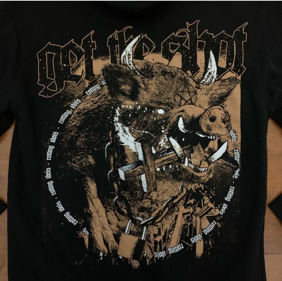 Band Tees GET THE SHOT - Zip Up Hoodie NWOT Size US S / EU 44-46 / 1 - 3 Thumbnail
