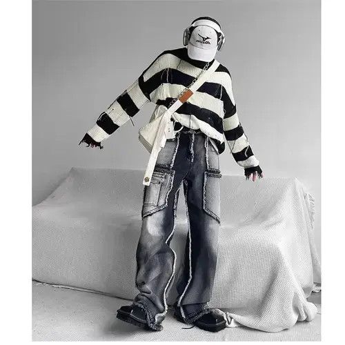Japanese Brand × Jean Gothic Baggy Jeans Size US 32 / EU 48 - 3 Thumbnail