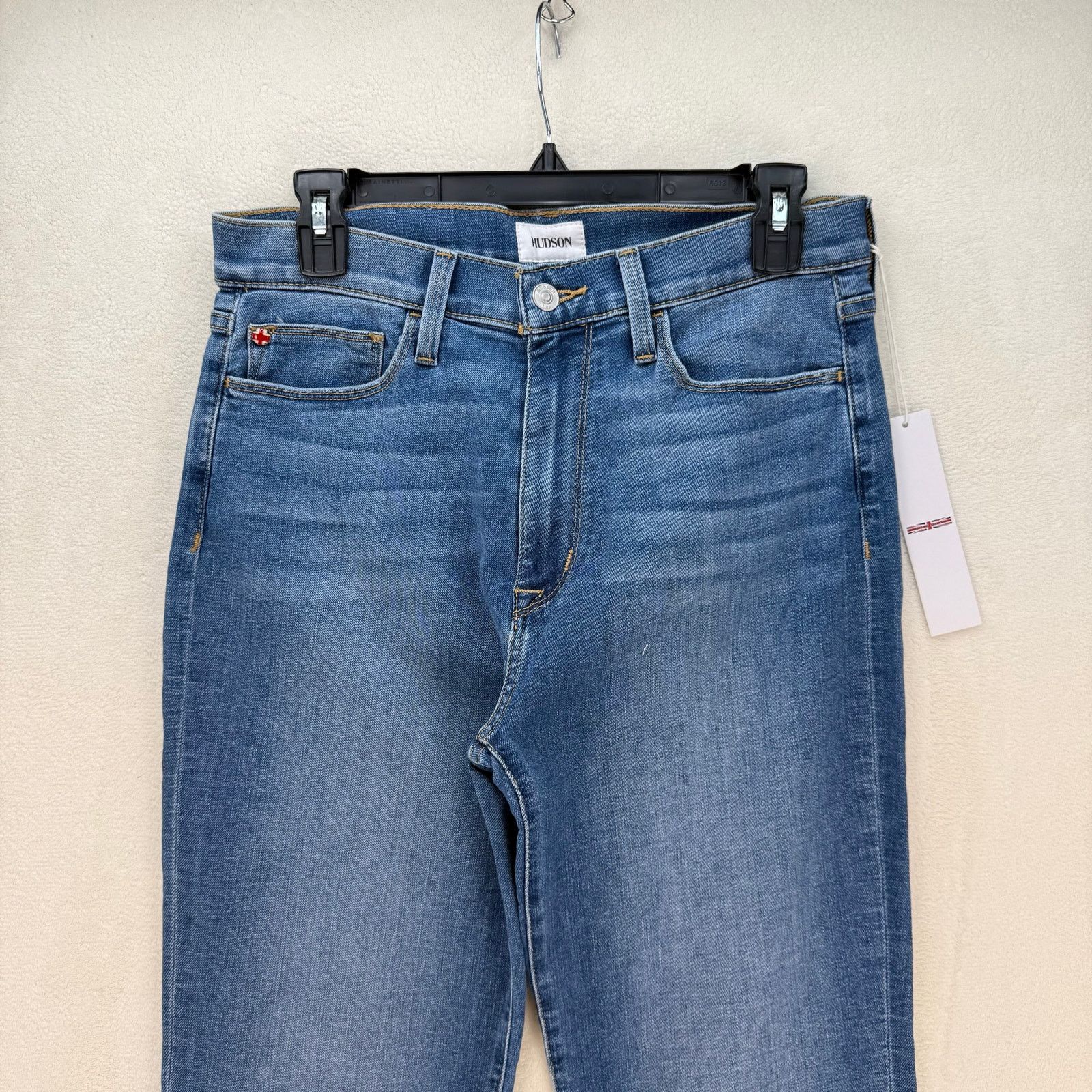 Hudson HUDSON WOMEN'S 30 HIGH RISE BOOTCUT CROP MEDIUM WASH Size 30" / US 8 / IT 44 - 2 Thumbnail