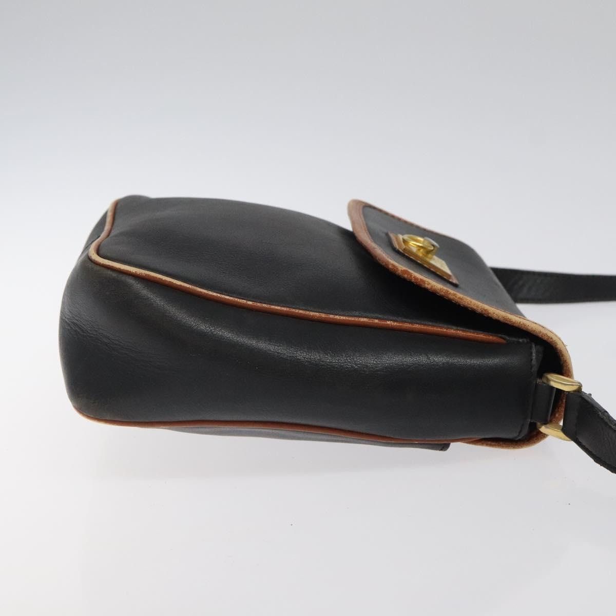 Celine CELINE Shoulder Bag Leather Black Gold Size ONE SIZE - 4 Thumbnail