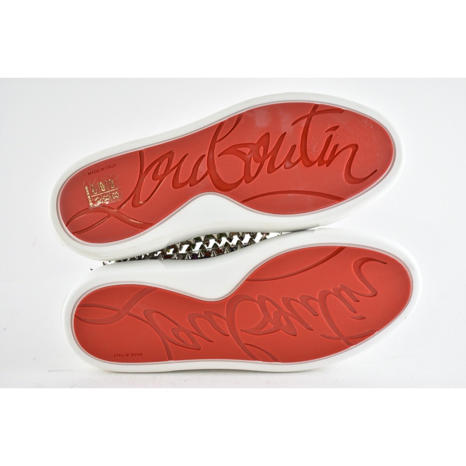 Christian Louboutin Super Pik Boat Flat Patent Loubi Low Top Slip On Sneaker 36 Size US 6 / IT 36 - 12 Thumbnail