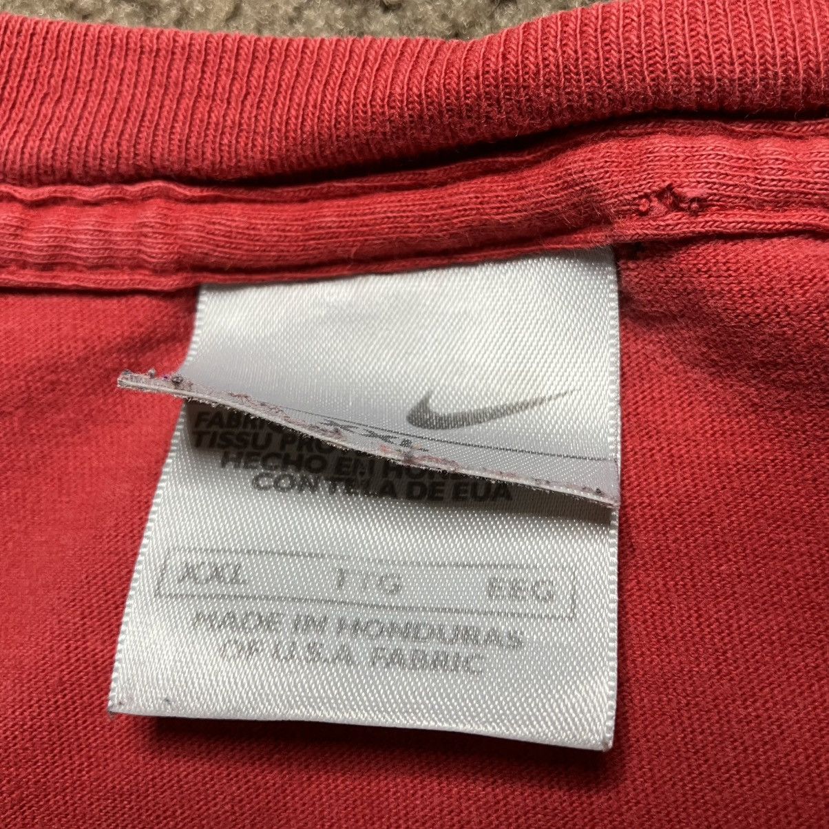Nike × Vintage Nike Y2K Vintage Style Graphic T Shirt Mens 2XL Red Size US XXL / EU 58 / 5 - 4 Thumbnail