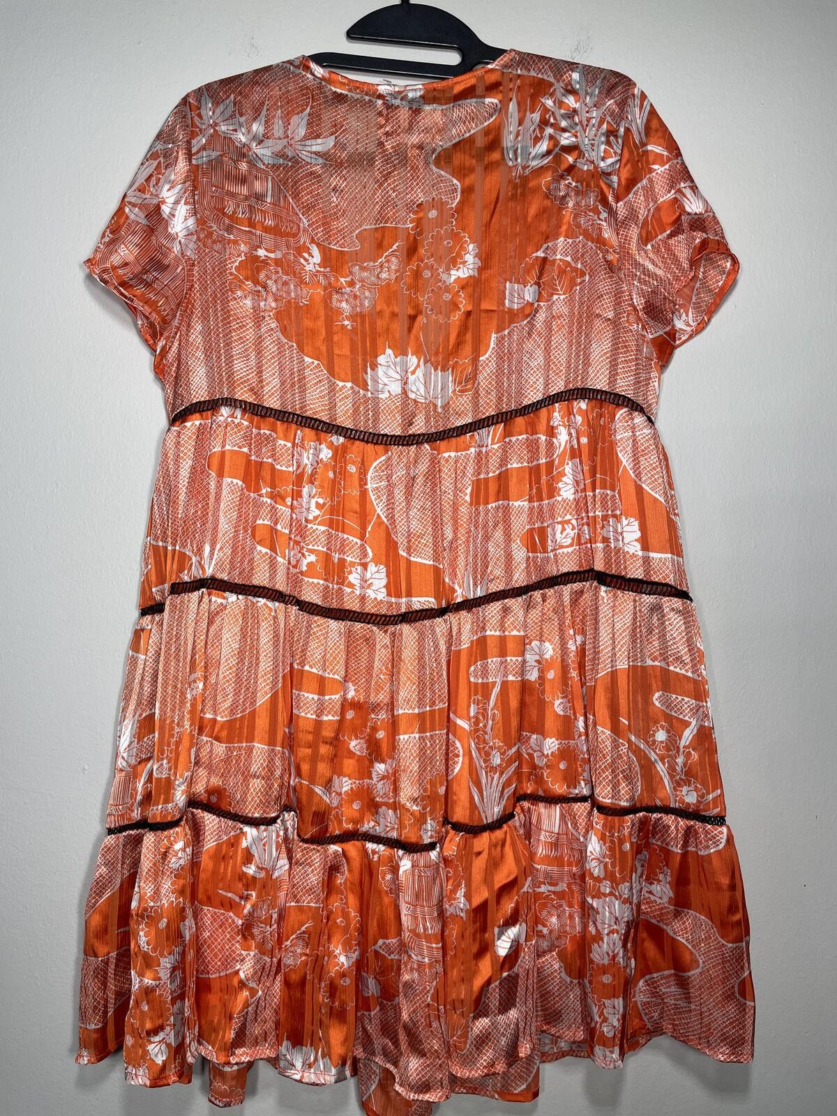 Urban Outfitters URBAN OUTFITTERS Pippa Chiffon Tier Mini Dress Babydoll Sz M Size M / US 6-8 / IT 42-44 - 7 Thumbnail