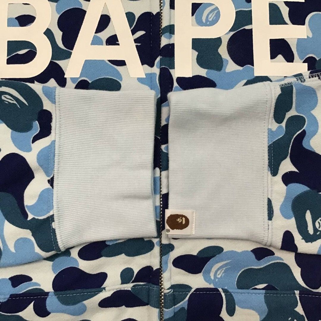 Bape BAPE logo ABC camo blue full zip hoodie a bathing ape Size US XL / EU 56 / 4 - 5 Thumbnail