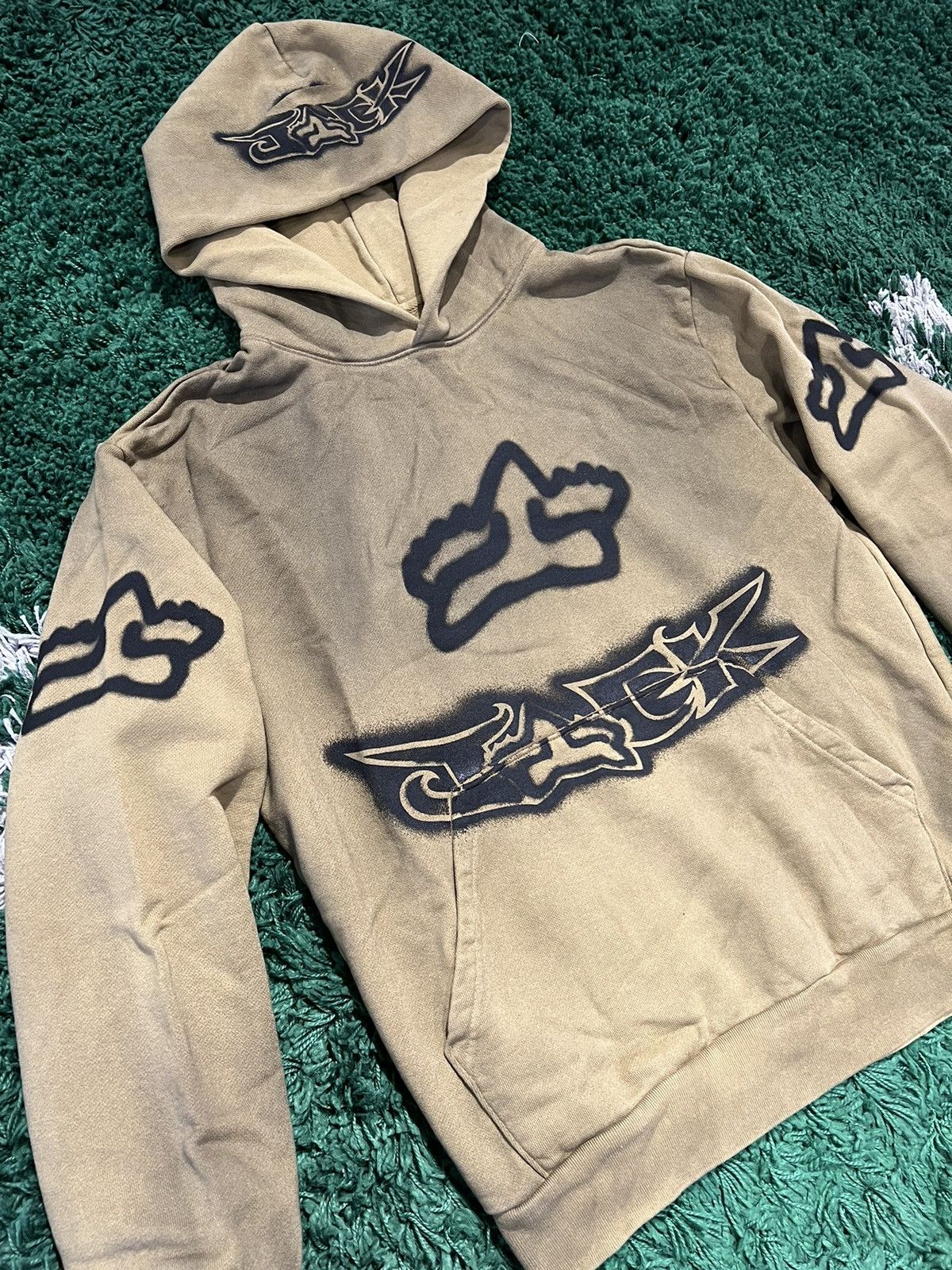 Fox Racing × Travis Scott Travis Scott Fox Racing Hoodie Olive Size US M / EU 48-50 / 2 - 2 Thumbnail