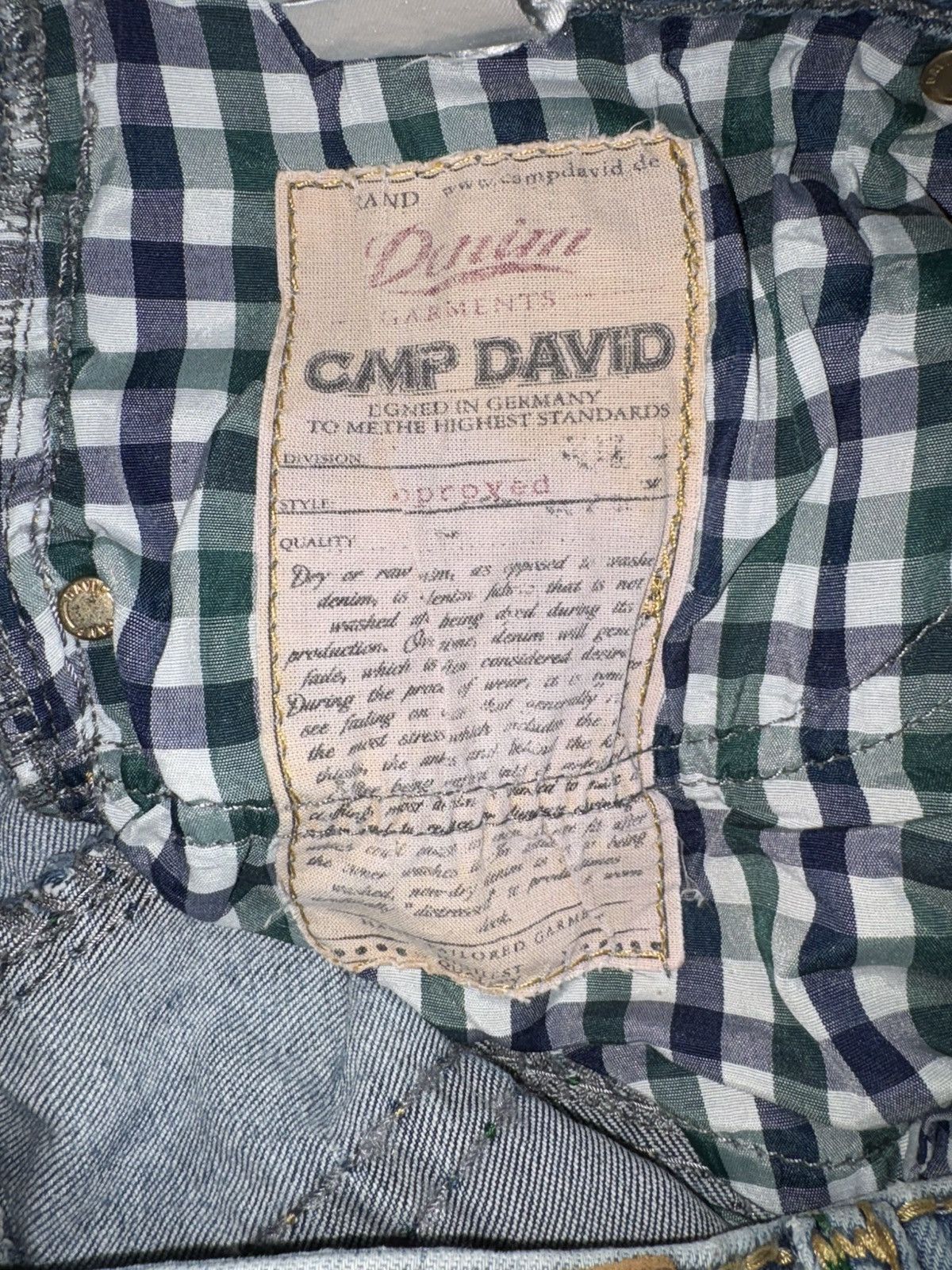 Camp David Camp David 33x34 streetwear true religion style jeans Size US 33 - 8 Thumbnail