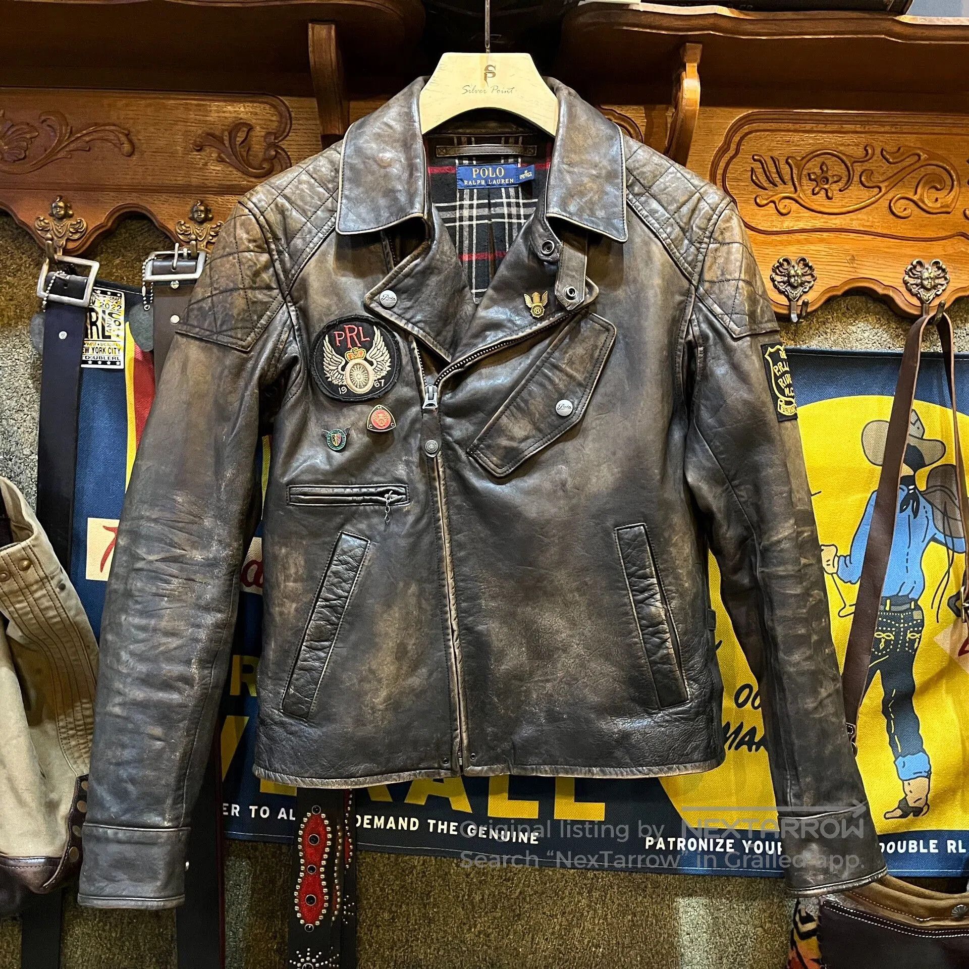 RRL Ralph Lauren vintage distressed leather jacket by Ralph Lauren. Size US M / EU 48-50 / 2 - 1 Thumbnail