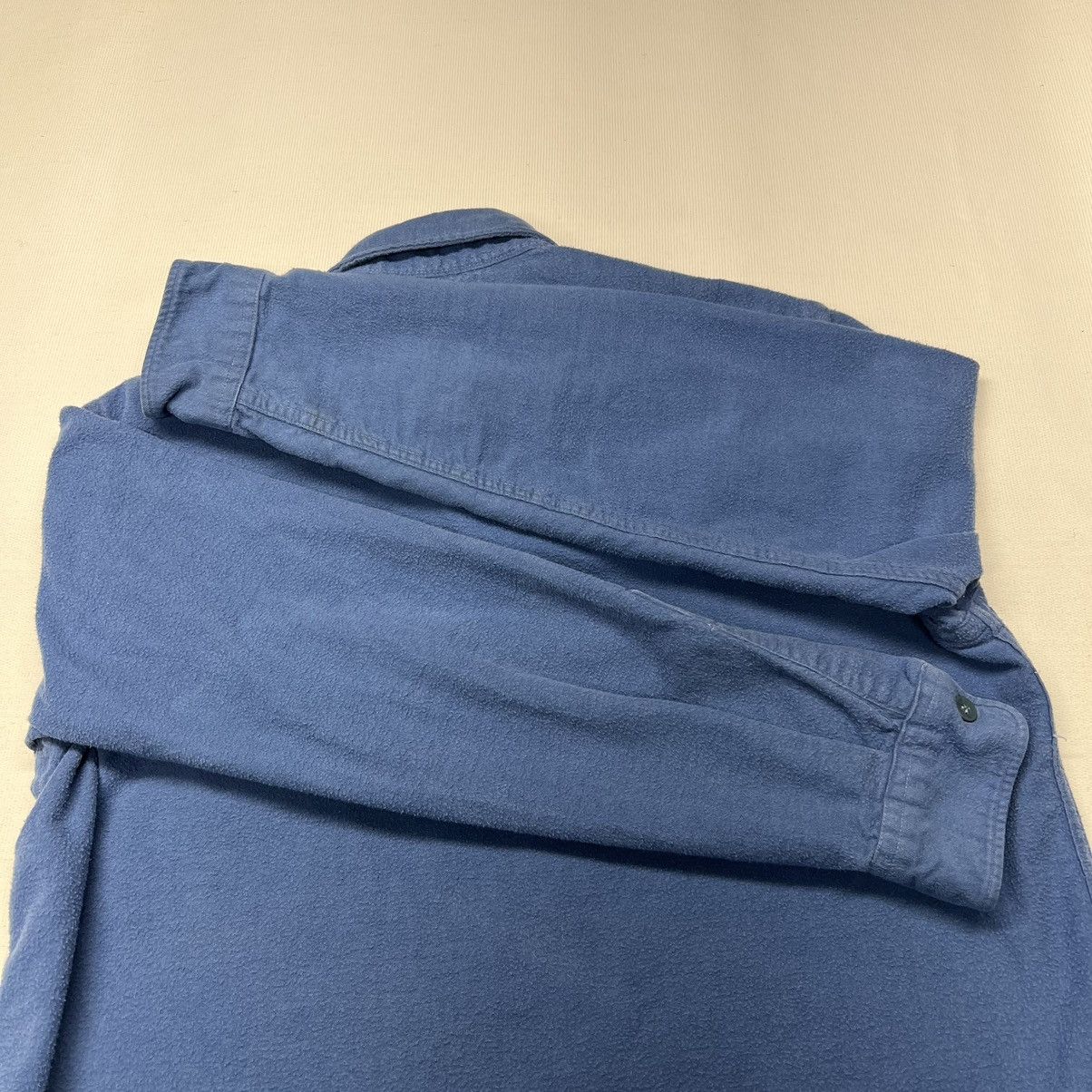 L.L. Bean × Vintage VTG LL Bean Flannel Shirt Blue Chamois Cloth Button Up Retro Size US M / EU 48-50 / 2 - 17 Thumbnail