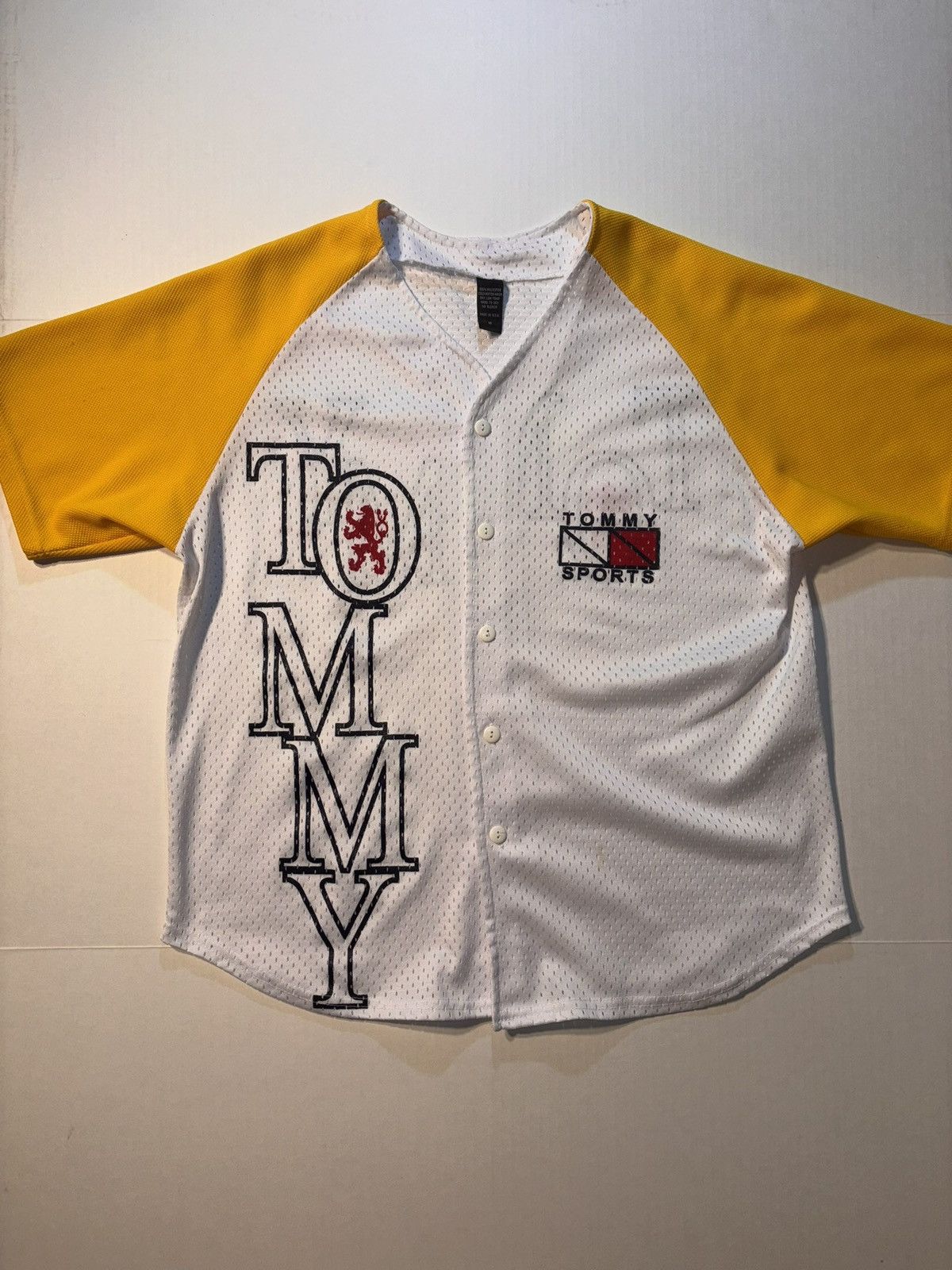Tommy Hilfiger Vtg Tommy Hilfiger Sport 90’s Mesh Baseball Jersey USA Size US M / EU 48-50 / 2 - 1 Thumbnail
