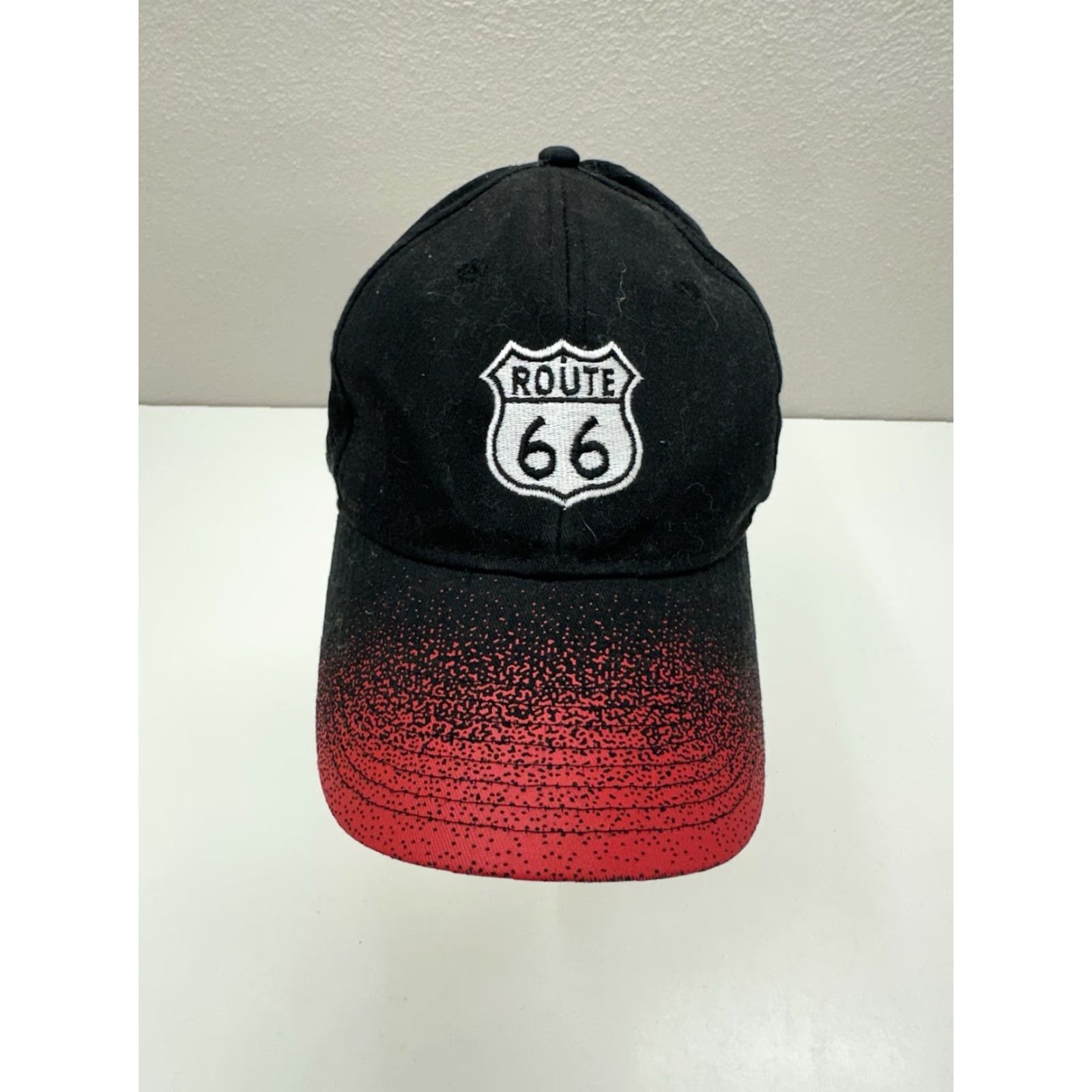 Route 66 KC Caps Baseball Hat Route 66 Williams Arizonia Black Red Adjustable Cap Men One Size Black Baseball Cap Accessories Vintage? No Size ONE SIZE - 2 Thumbnail