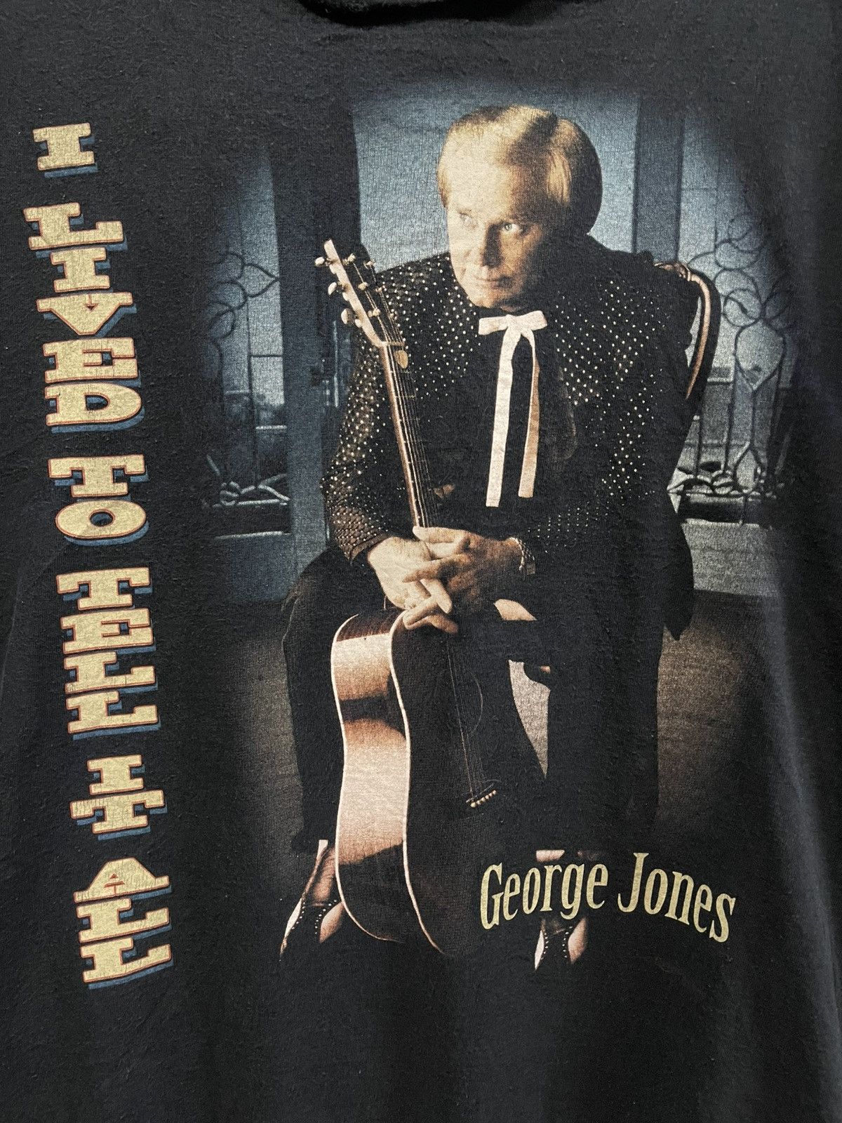 Vintage Vintage George Jones " I Lived To Tell It All Tour "🔥🔥🔥 Size US XL / EU 56 / 4 - 2 Thumbnail