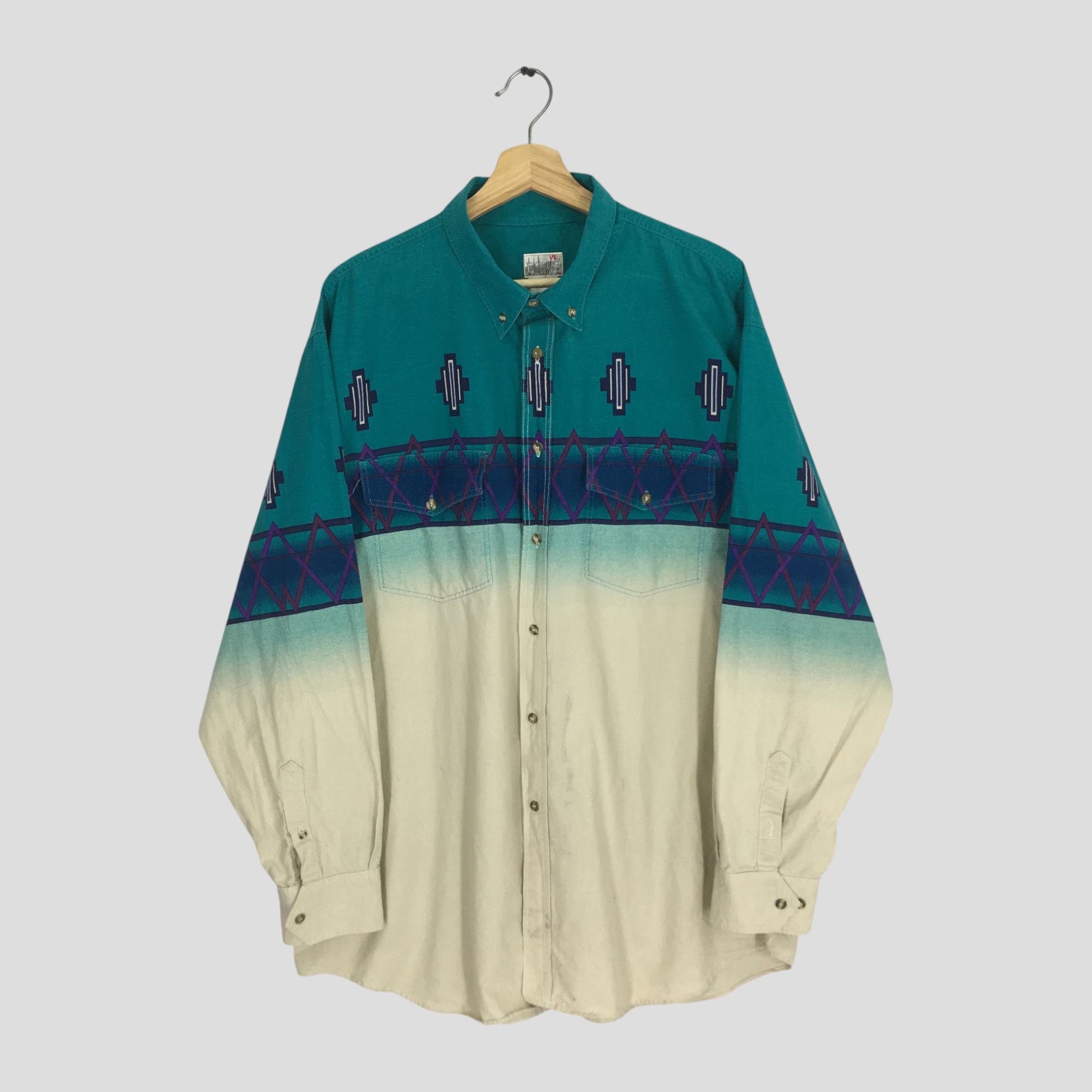 Express Vintage 90s Retro Express Rider Western Shirt Size US XL / EU 56 / 4 - 1 Thumbnail