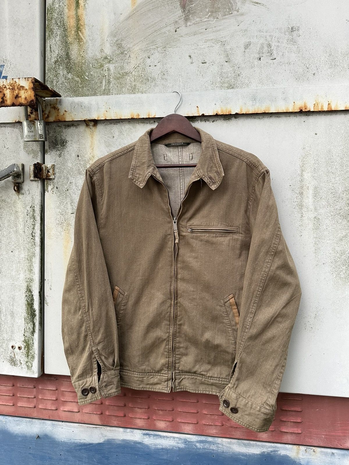 Vintage 👹Vintage Crocodile Classic Brown Detroit Jacket Size US M / EU 48-50 / 2 - 3 Thumbnail