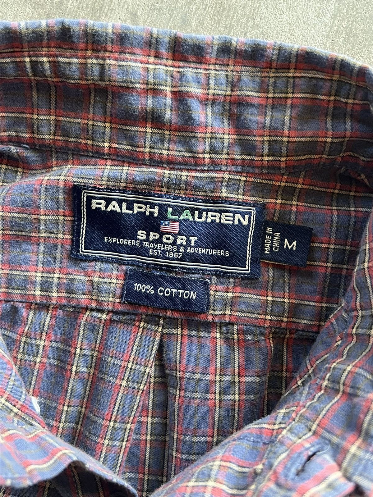 Polo Ralph Lauren Ralph Lauren Sport Purple Plaid Button Up Size US M / EU 48-50 / 2 - 3 Thumbnail