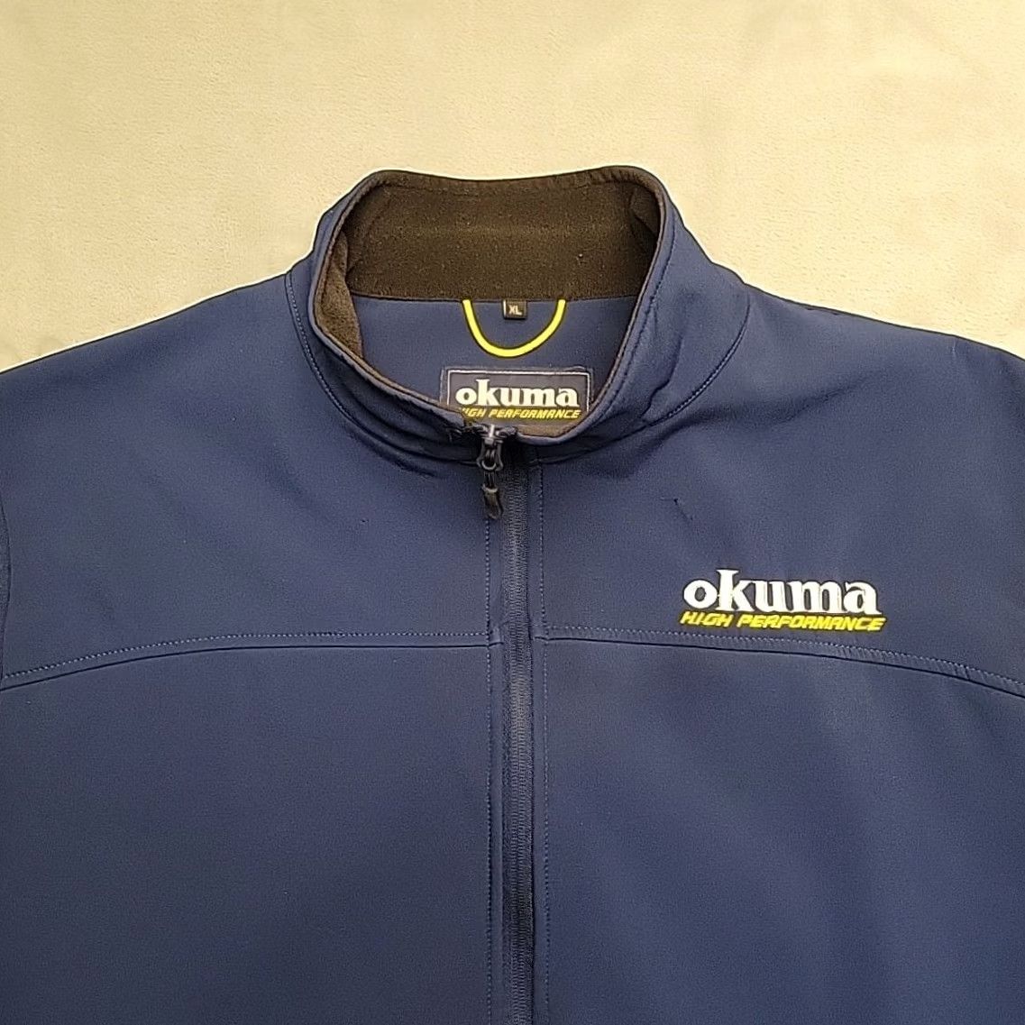 Vintage Okuma High Performance Vest Mens XL Blue Fleece lined Full Zip Softshell Fishing Size US XL / EU 56 / 4 - 3 Thumbnail