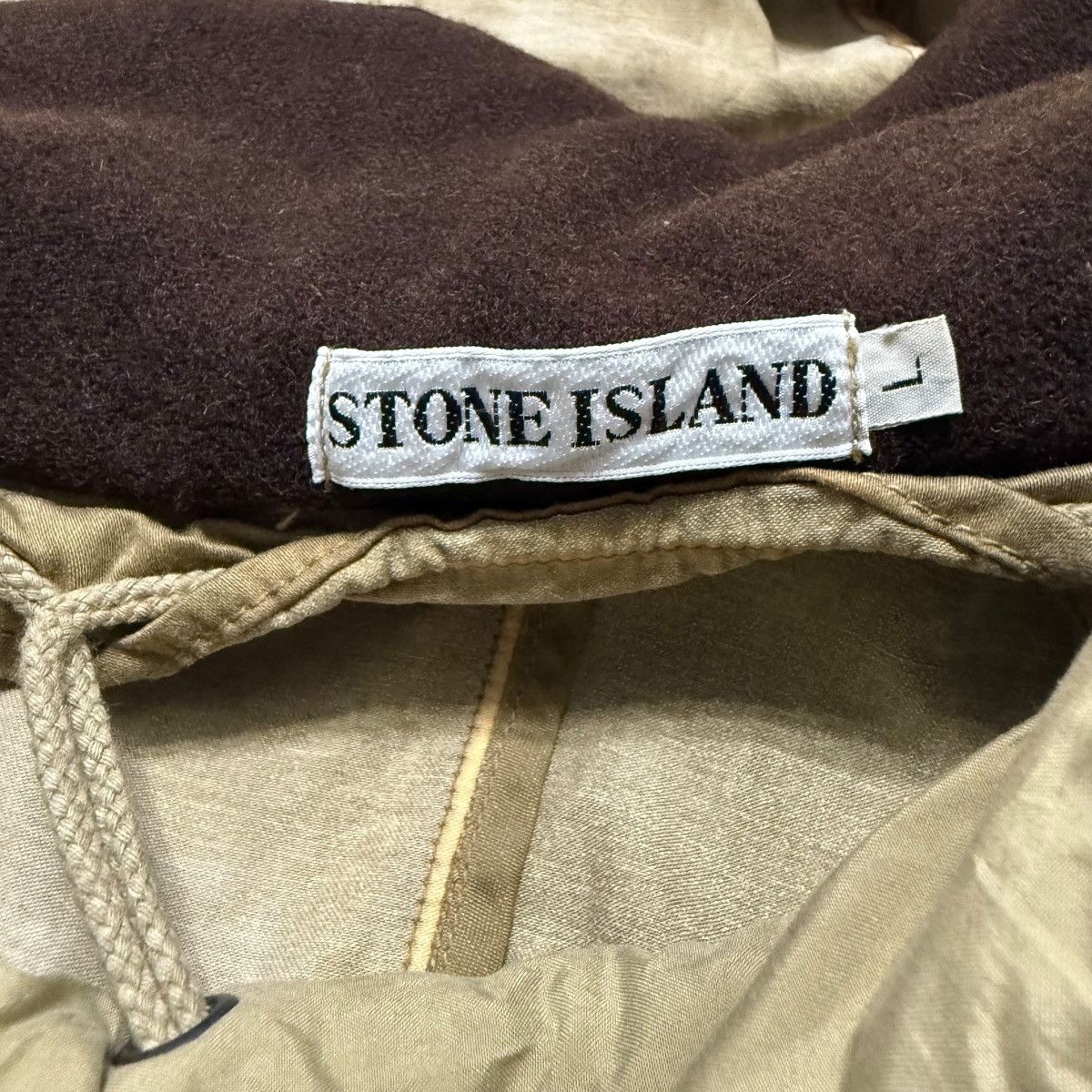 Stone Island Vintage 1994 Stone Island Raso Gommato Hooded Jacket Size US L / EU 52-54 / 3 - 18 Thumbnail